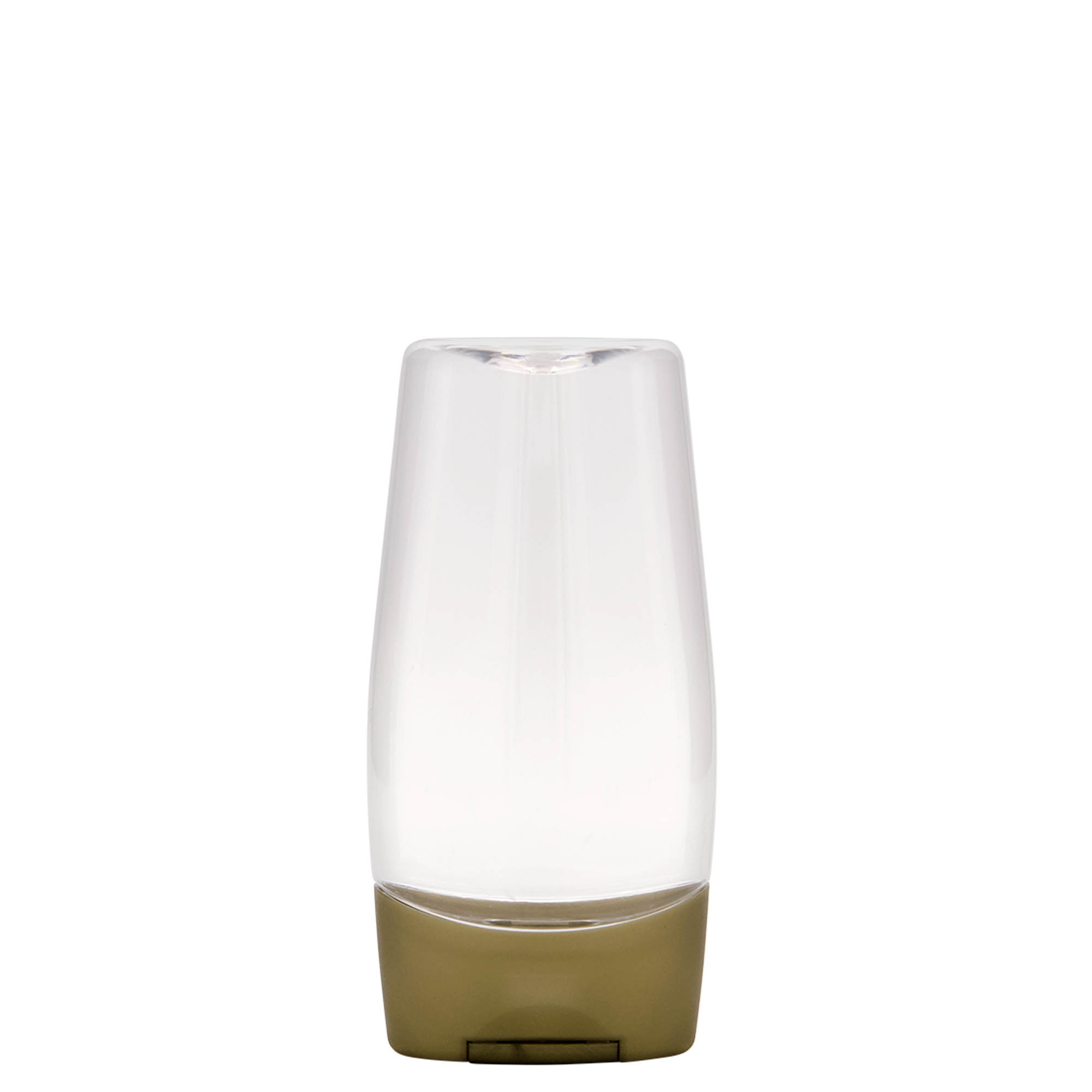 Garrafa PET de 200 ml 'Squeeze', oval, plástico