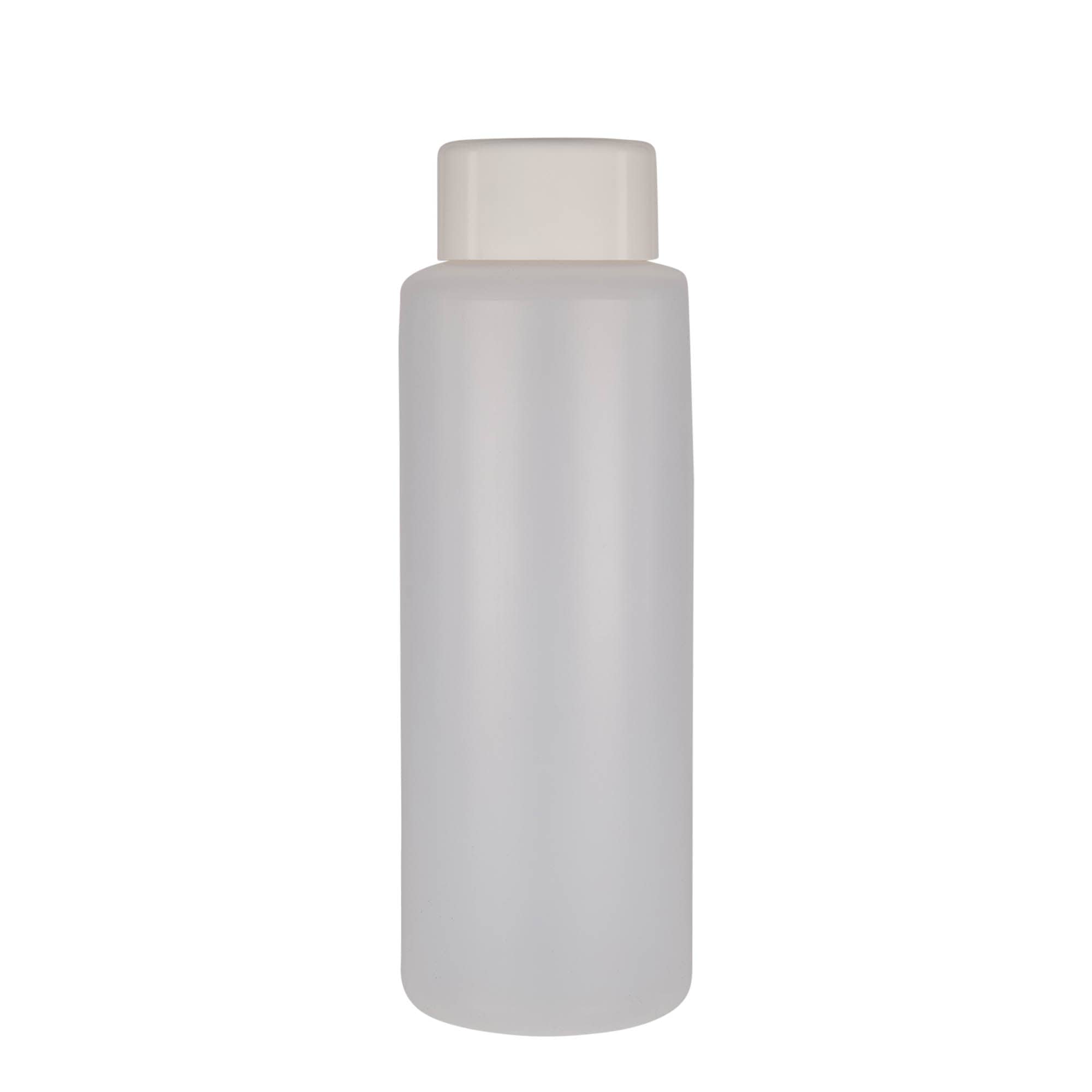 1.000 ml garrafa redonda, plástico PE, natural, boca: tampa de rosca