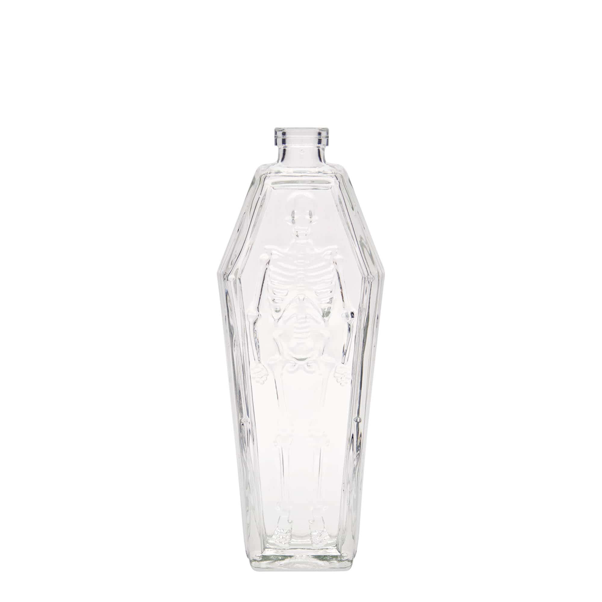 Frasco de vidro de 200 ml 'Caixão', Boca: Cortiça Frasco de vidro de 200 ml 'Caixão', Boca: Cortiça