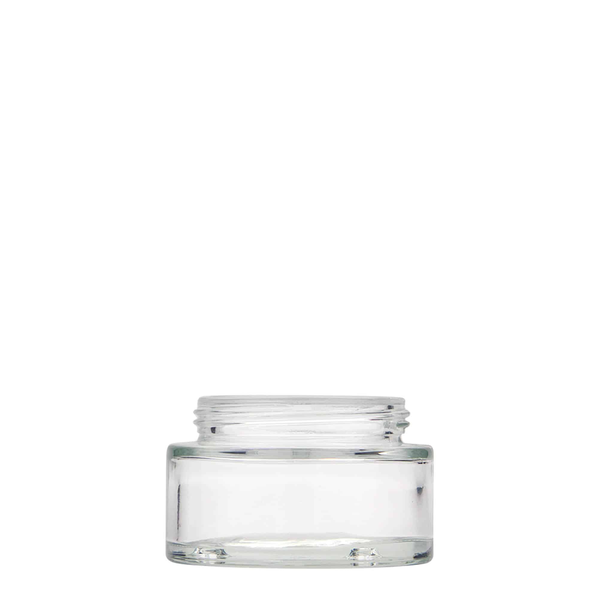 50 ml Pote 'Clear Edition', vidro, boca: Tampa de rosca 50 ml Pote 'Clear Edition', vidro, boca: Tampa de rosca