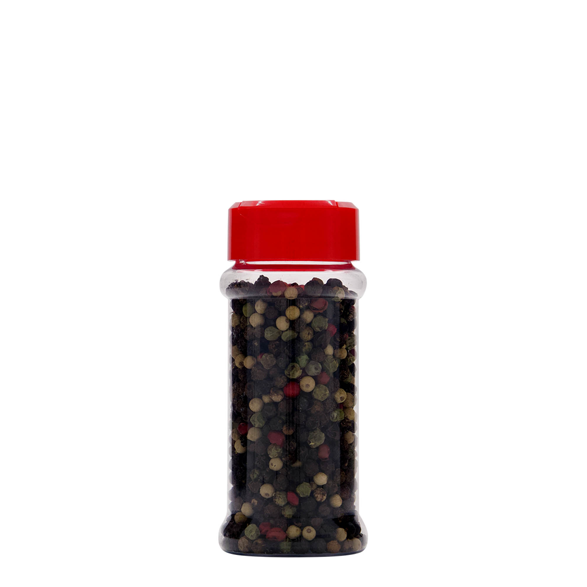 Frasco de especiarias PET de 100 ml, plástico, boca: 38/400