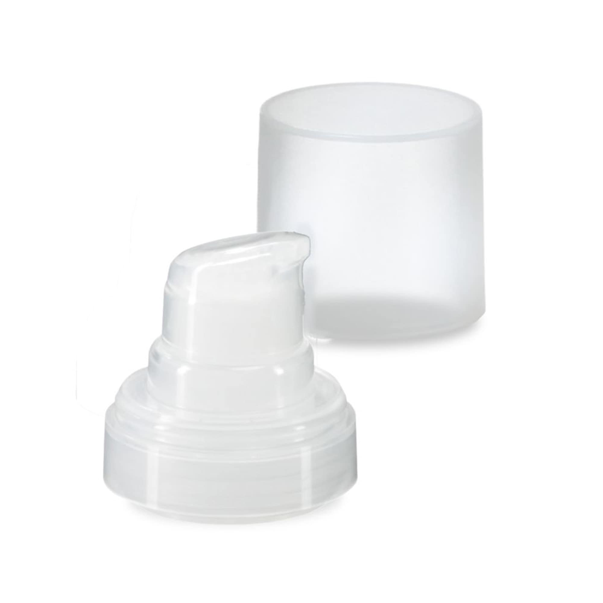 Cabeça Airless Micro natural + tampa de encaixe natural mate