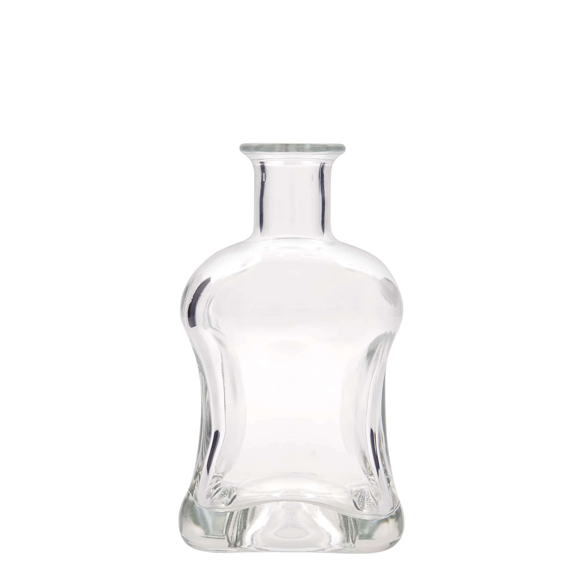 Garrafa de vidro de 500 ml 'Dublin', quadrada, boca: cortiça