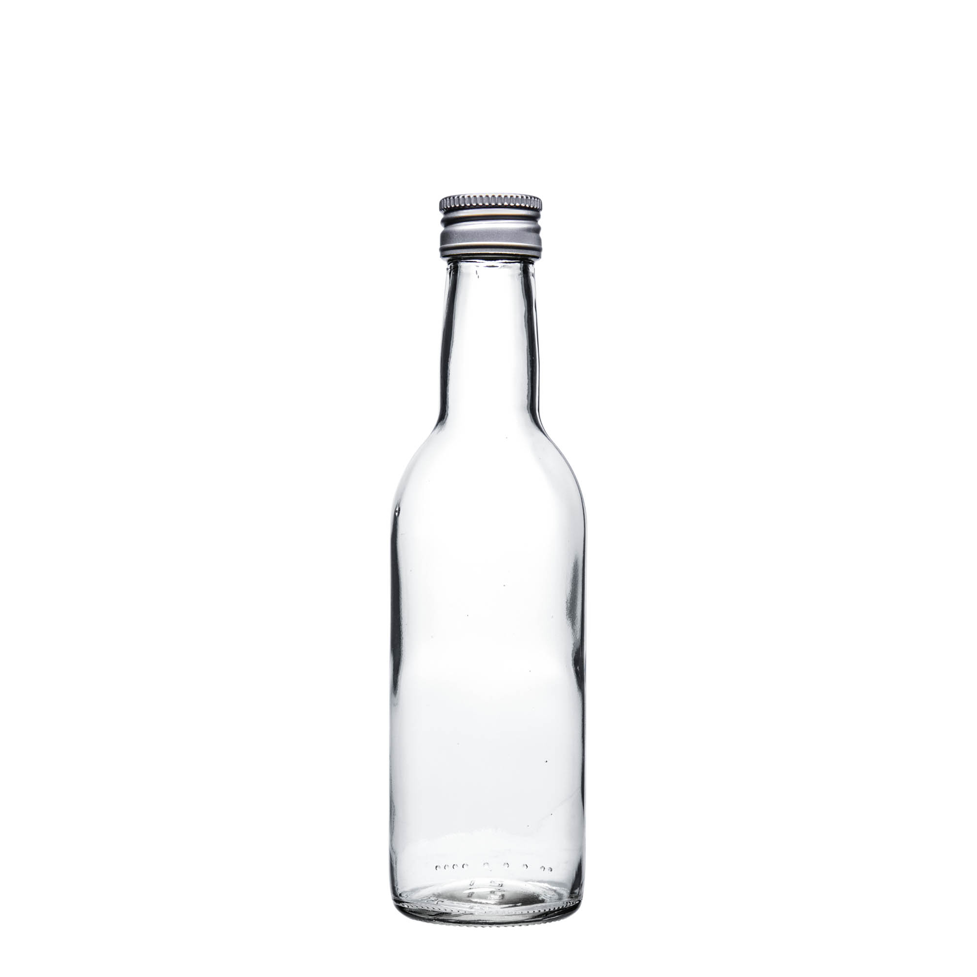 Garrafa de vidro de 250 ml 'Bordeaux', Boca: PP 28 Garrafa de vidro de 250 ml 'Bordeaux', Boca: PP 28