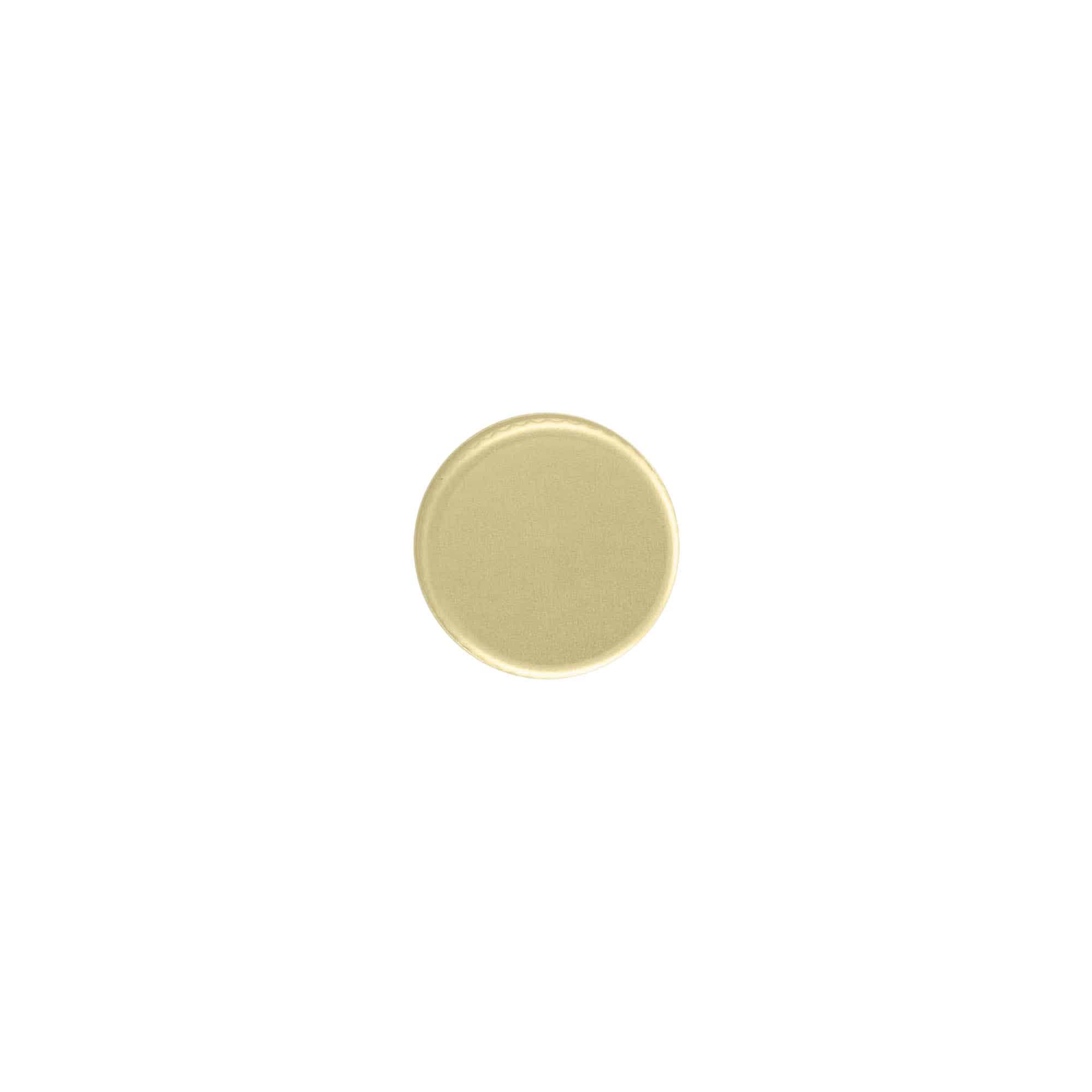 Tampa de rosca, metal, dourado, para boca: PP 18 Tampa de rosca, metal, dourado, para boca: PP 18