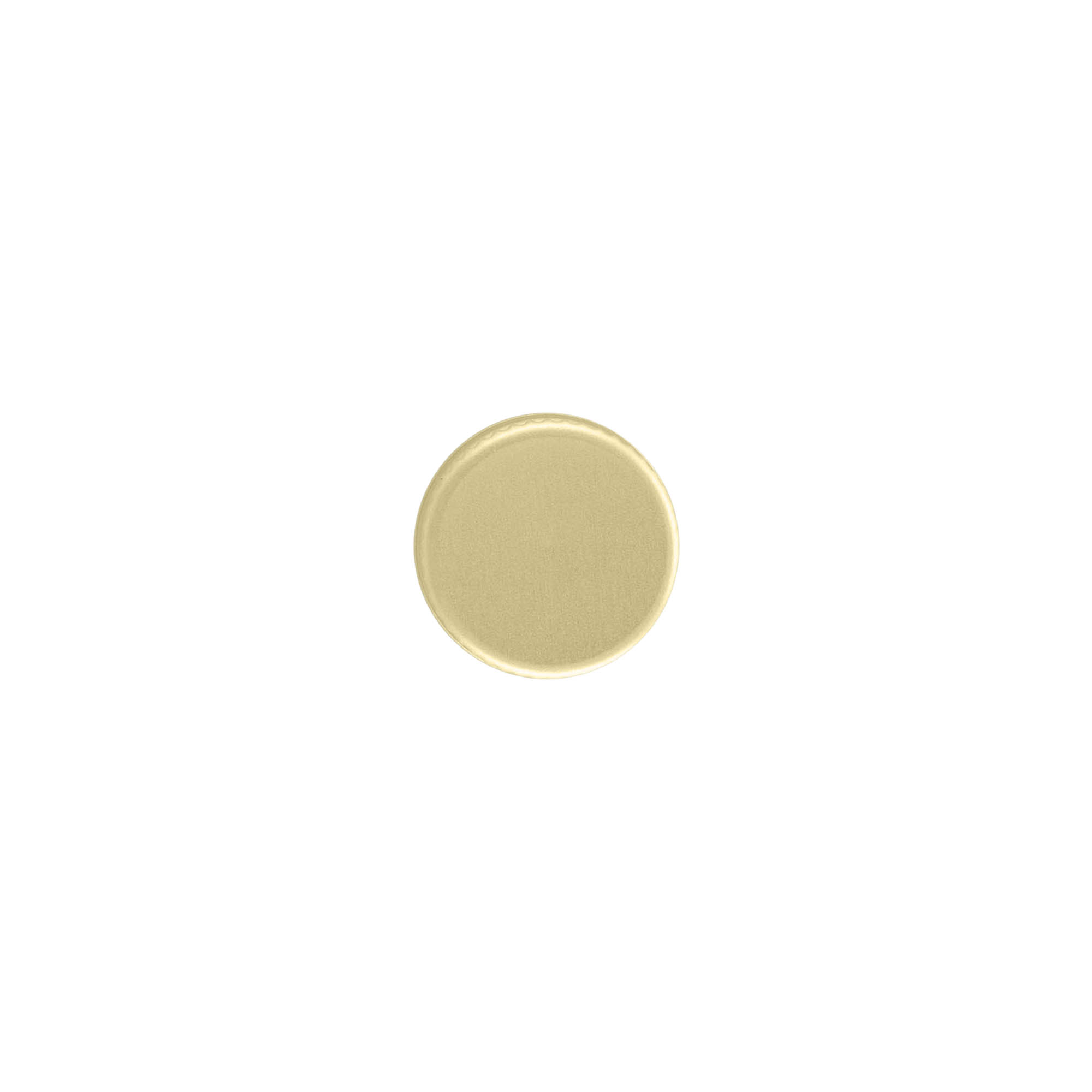 Tampa de rosca, metal, dourado, para boca: PP 18