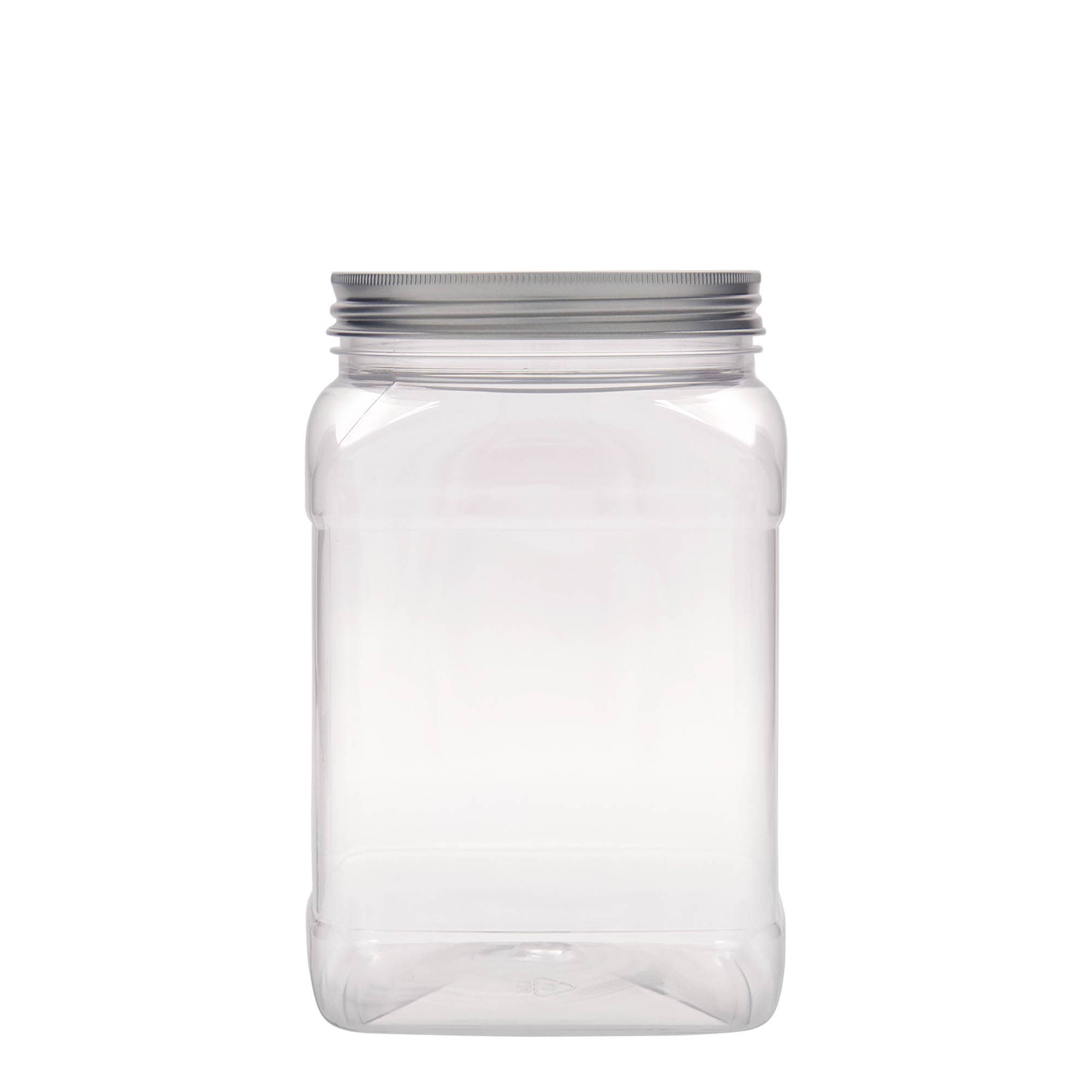 1.500 ml Lata PET 'Dana', quadrada, plástico, bocal: 100/400