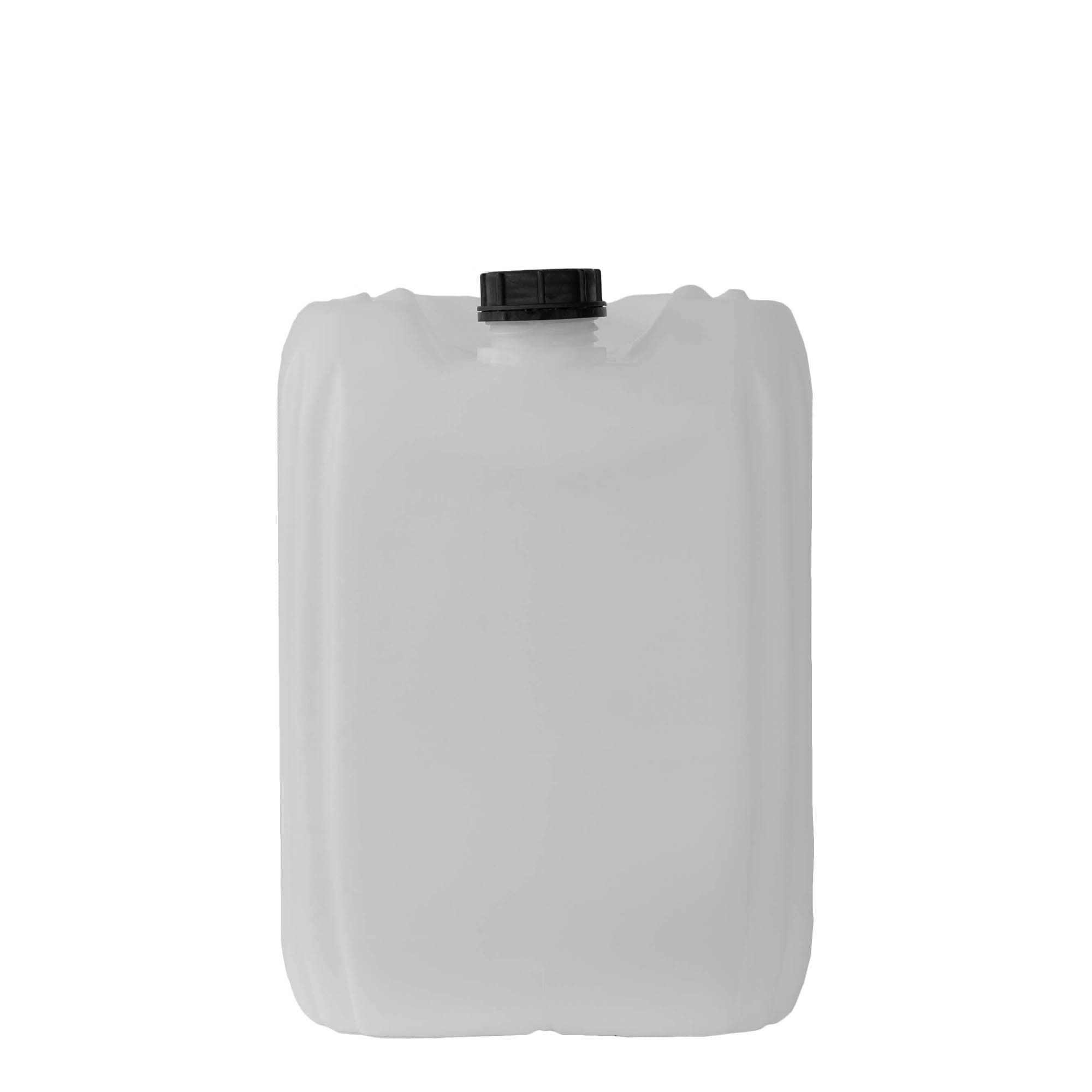 30 l bidão, retangular, plástico HDPE, natural, bocal: ND 60
