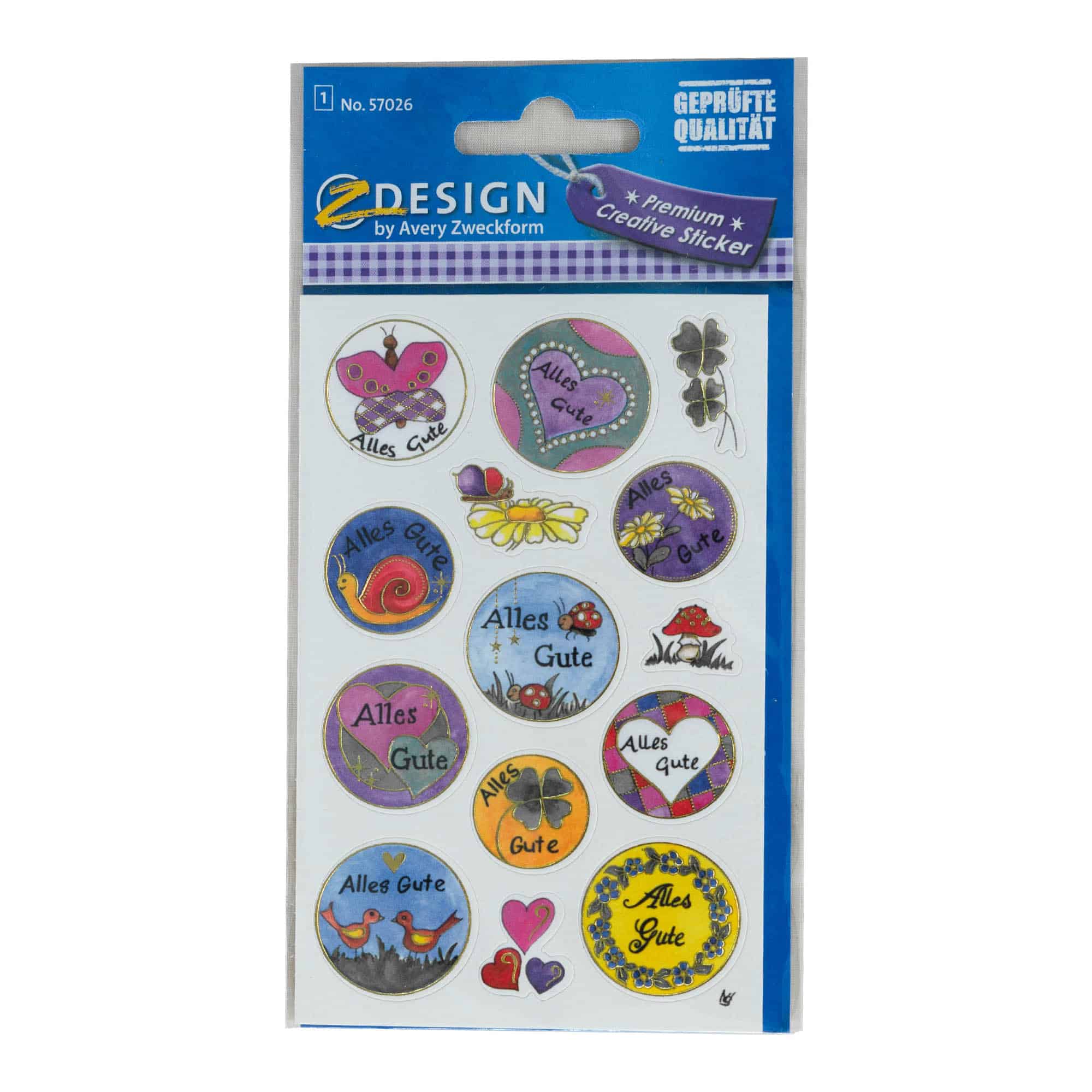 Autocolantes Zweckform 'Tudo de Bom', multicolor Autocolantes Zweckform 'Tudo de Bom', multicolor