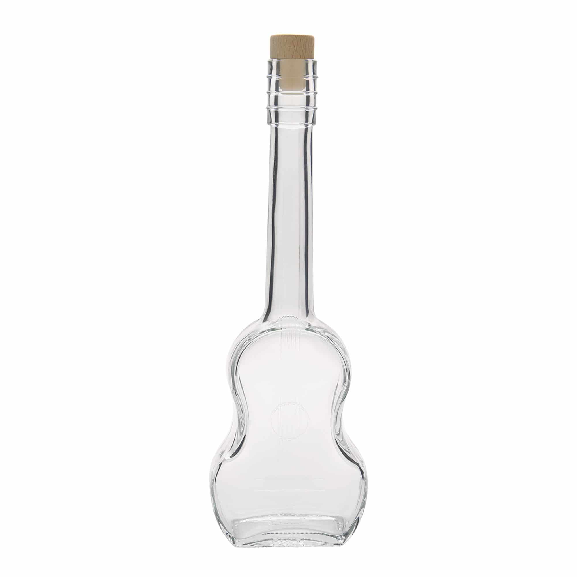 Garrafa de vidro de 500 ml 'Guitarra', Boca: Cortiça