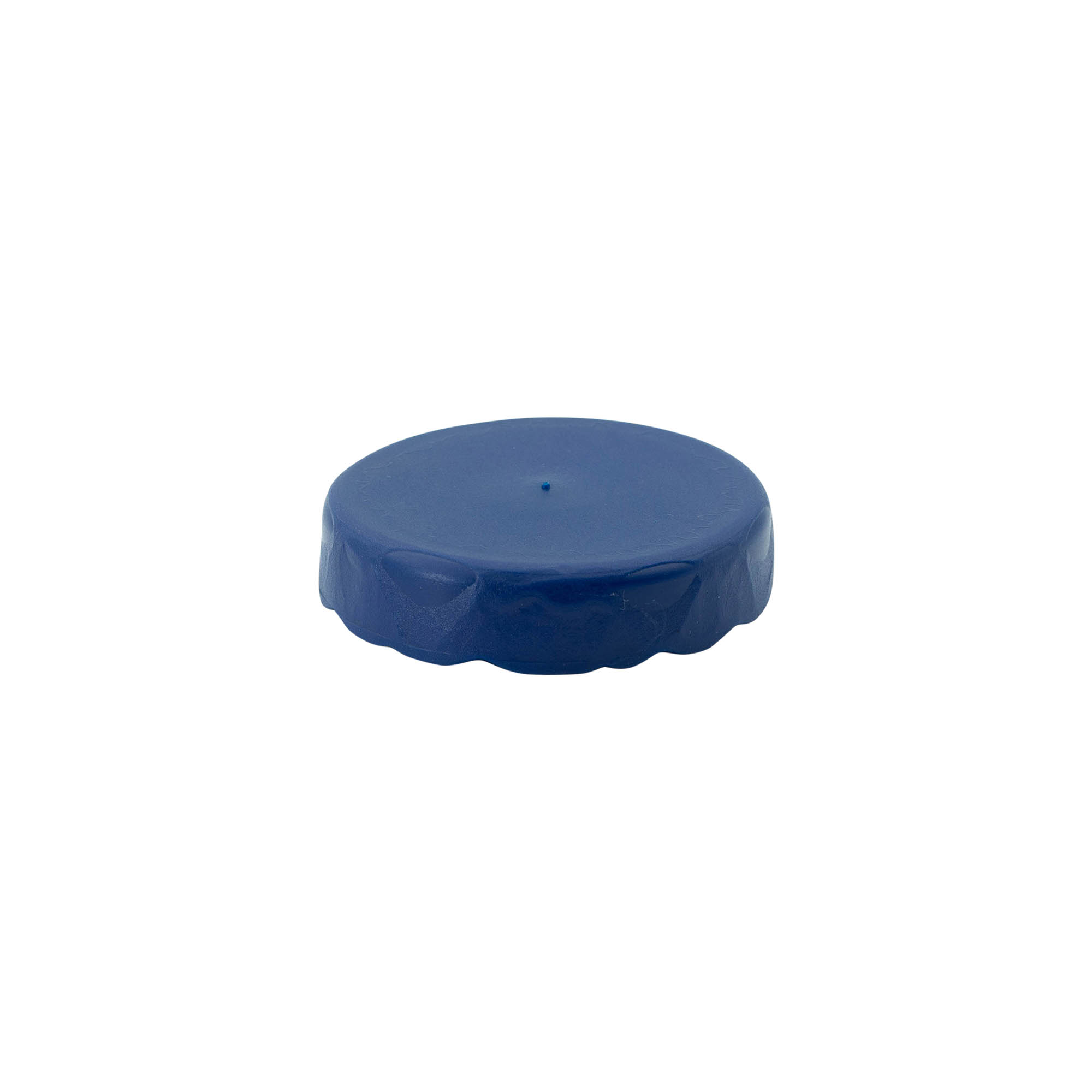 Tampa de encaixe para pote de cerâmica de gargalo estreito, plástico HDPE, azul