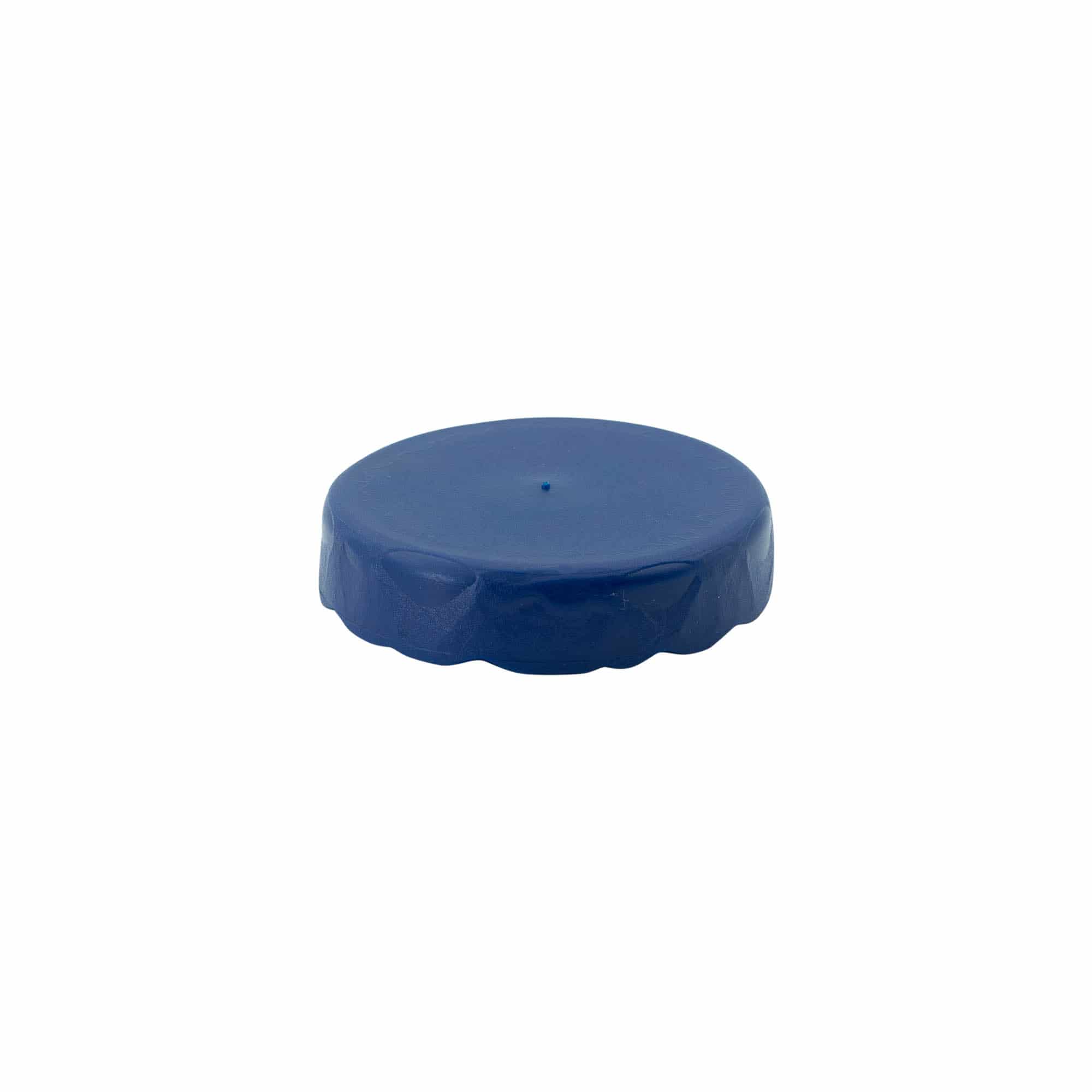 Tampa de encaixe para pote de cerâmica de gargalo estreito, plástico HDPE, azul