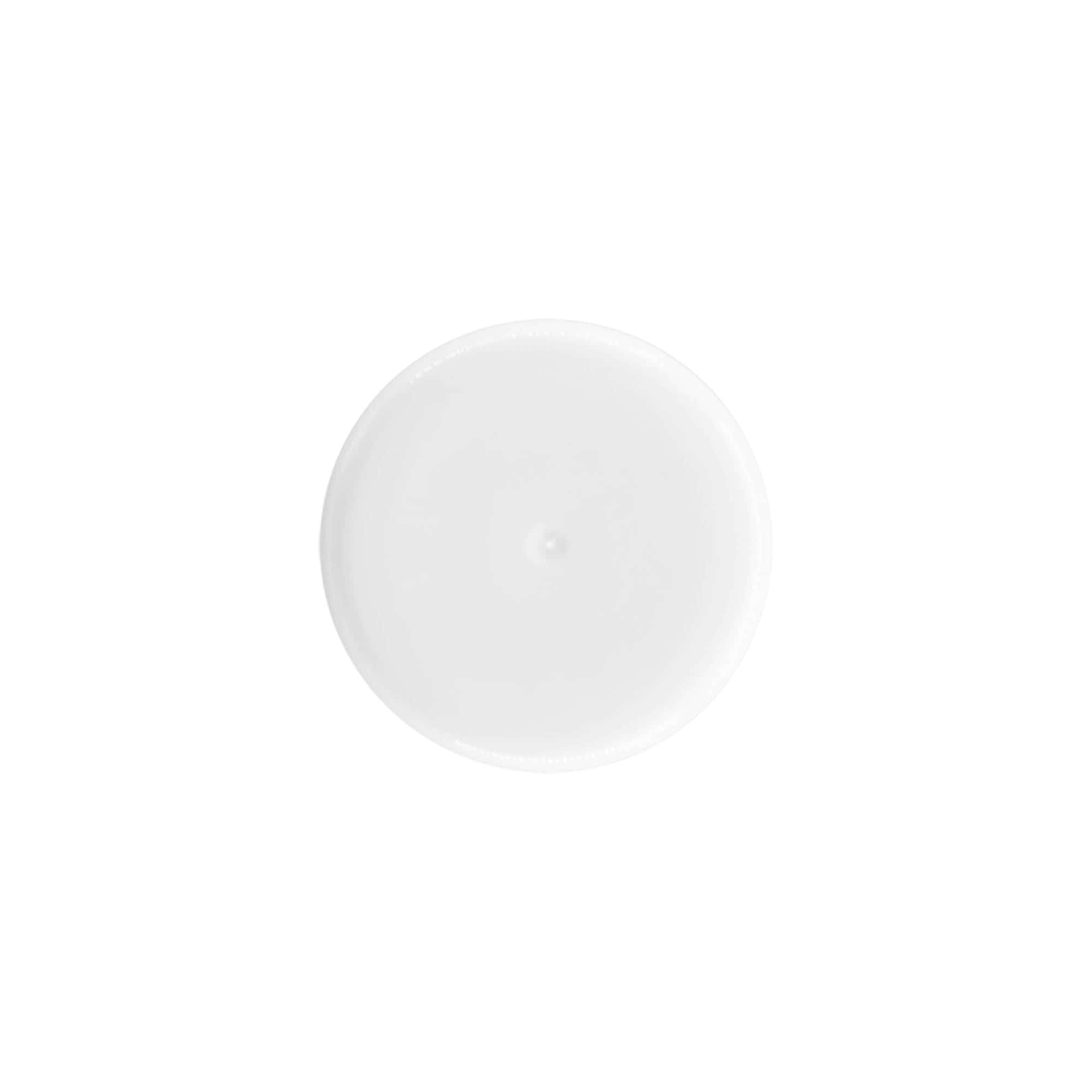 Tampa para frasco roll-on de 50 ml, plástico PP, branca, para bocal: tampa de rosca Tampa para frasco roll-on de 50 ml, plástico PP, branca, para bocal: tampa de rosca