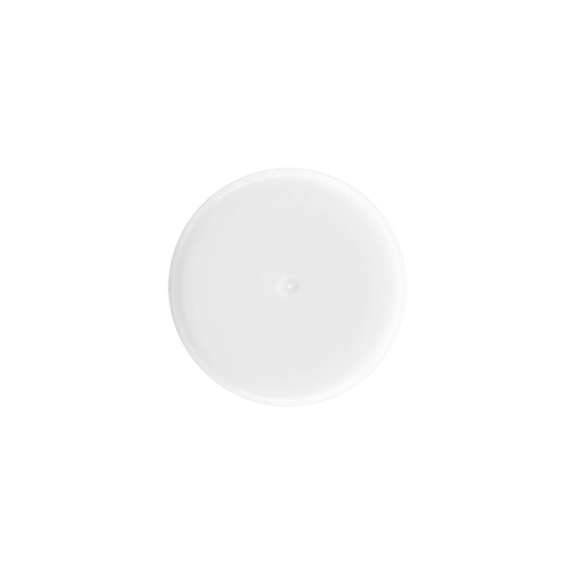 Tampa para frasco roll-on de 50 ml, plástico PP, branca, para bocal: tampa de rosca Tampa para frasco roll-on de 50 ml, plástico PP, branca, para bocal: tampa de rosca