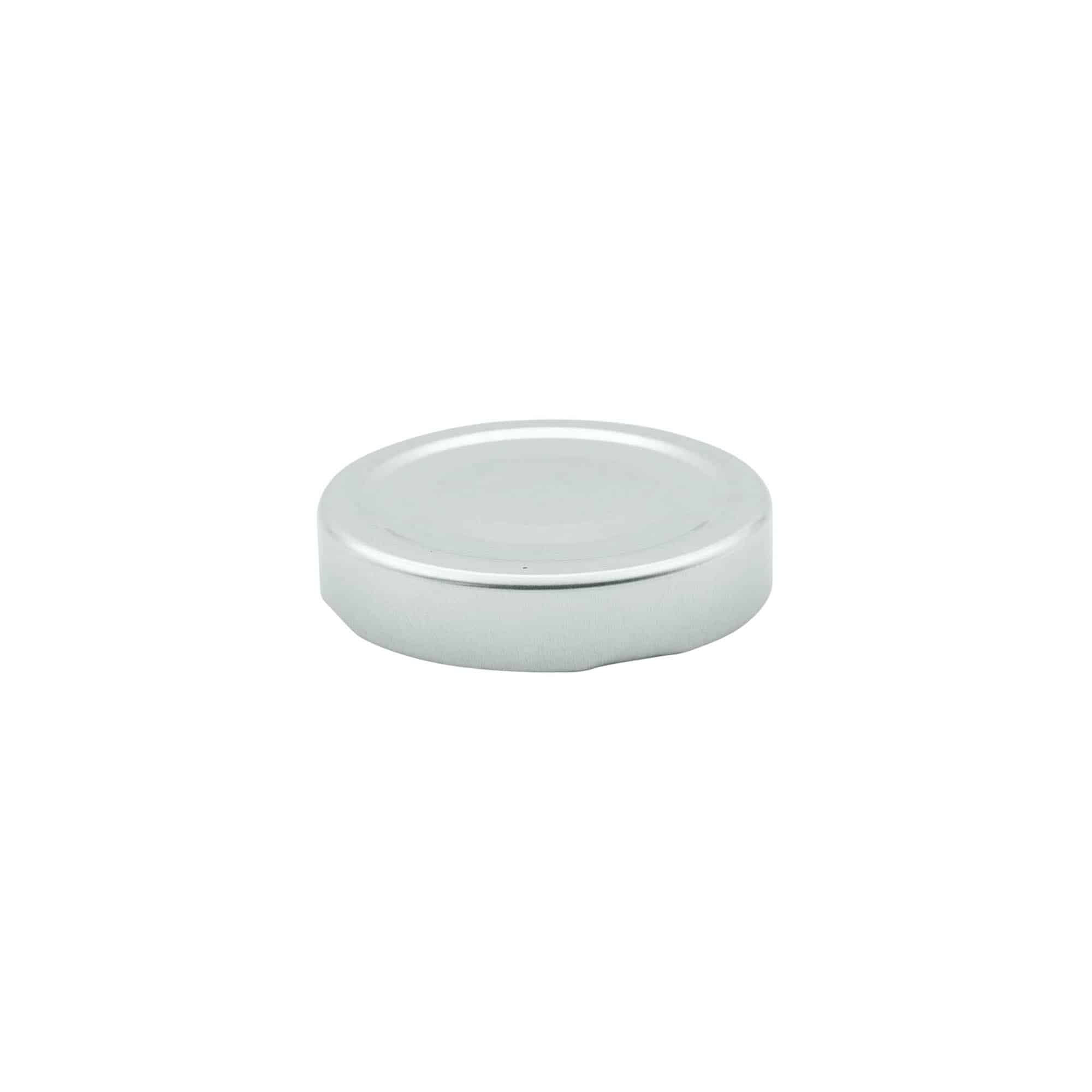Tampa Deep-Twist-Off, folha de flandres, prateado, para boca: Deep-TO 63 Tampa Deep-Twist-Off, folha de flandres, prateado, para boca: Deep-TO 63