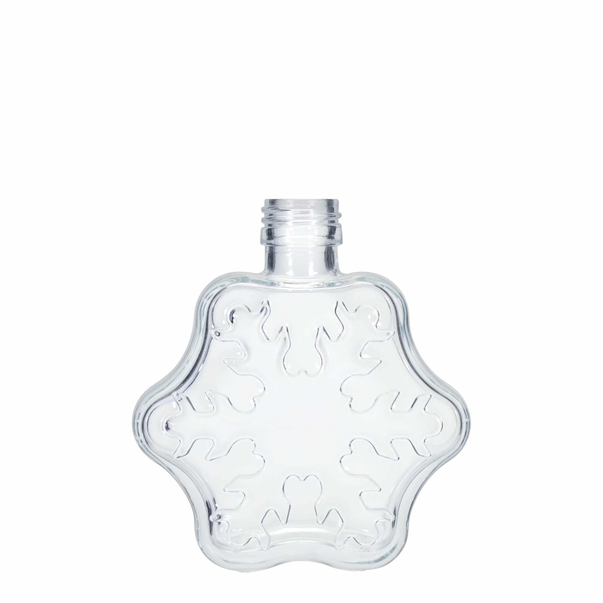 Garrafão de vidro de 200 ml 'Floco de neve', bocal: PP 28 Garrafão de vidro de 200 ml 'Floco de neve', bocal: PP 28