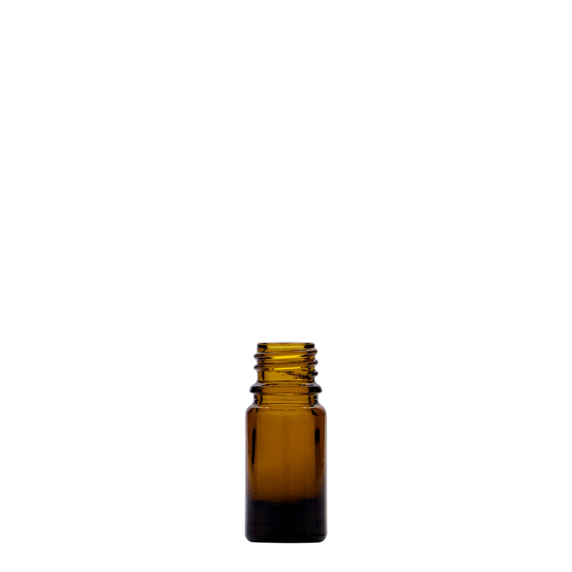 Frasco de medicamento de 5 ml, vidro, castanho, boca: DIN 18 Frasco de medicamento de 5 ml, vidro, castanho, boca: DIN 18