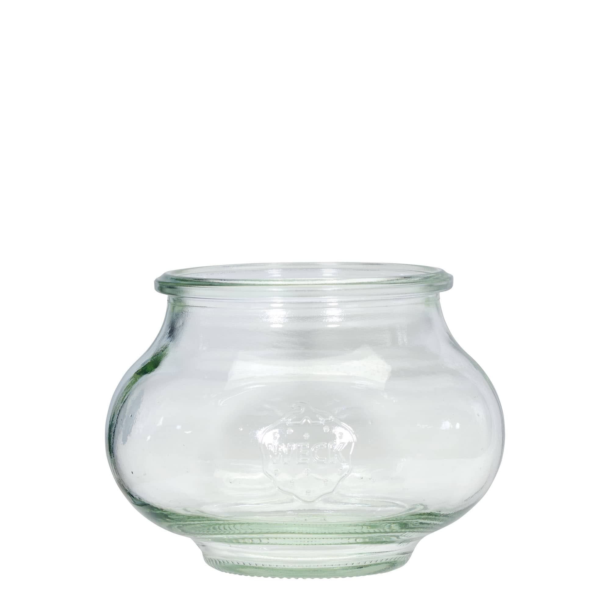 6x 560 ml frasco decorativo WECK com tampa de vidro RR 80
