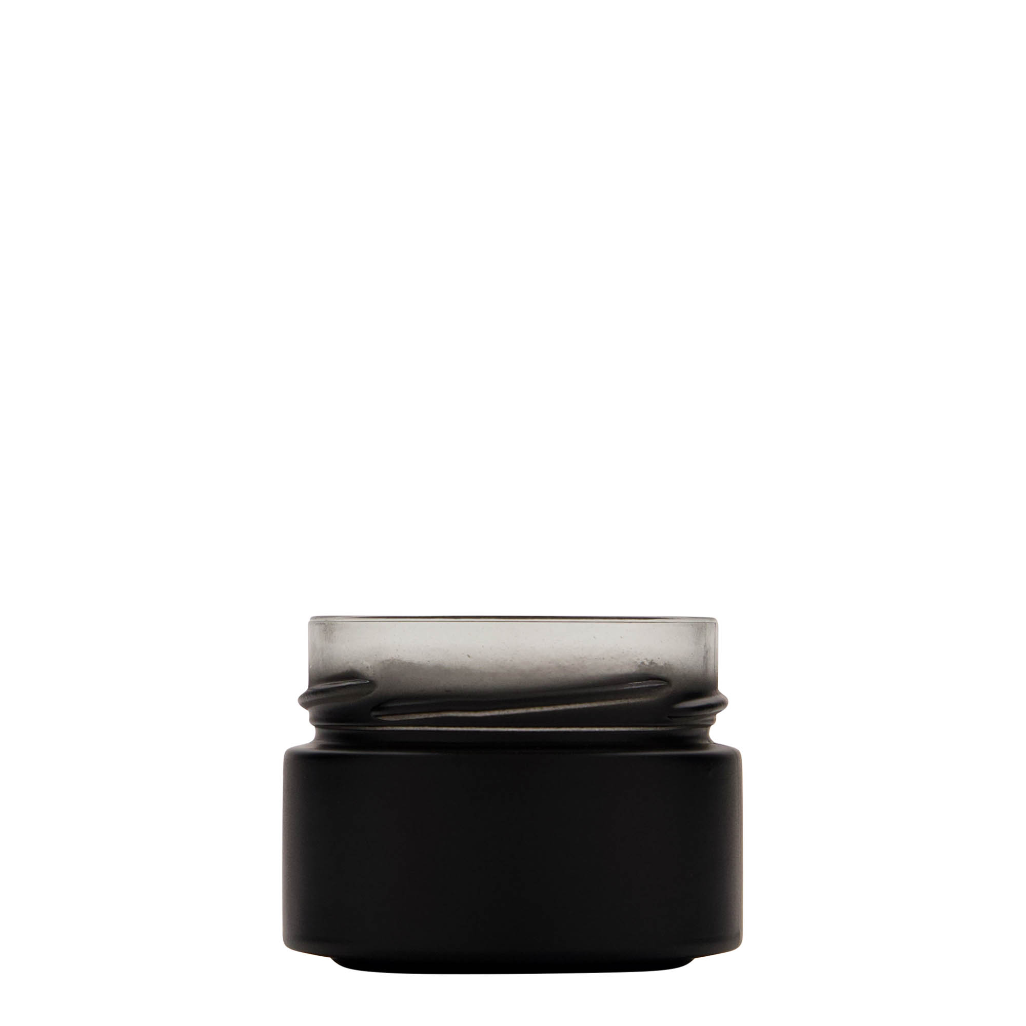 130 ml Frasco redondo 'Aurora', preto, Boca: Deep-Twist-Off (DTO 66)
