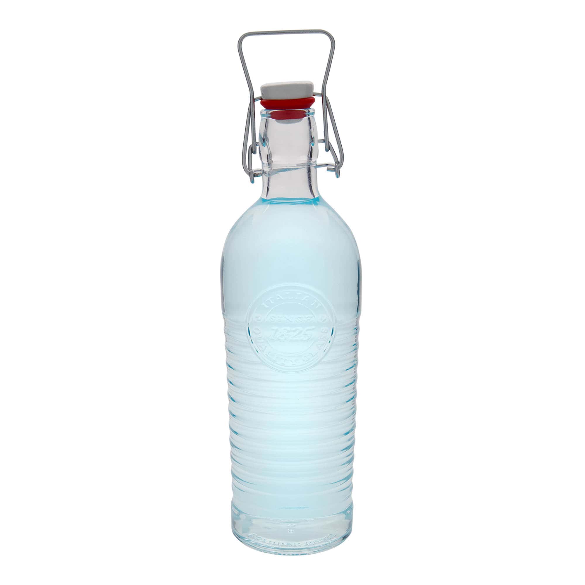 Garrafa de vidro 1.200 ml 'Officina 1825', boca: fecho de mola