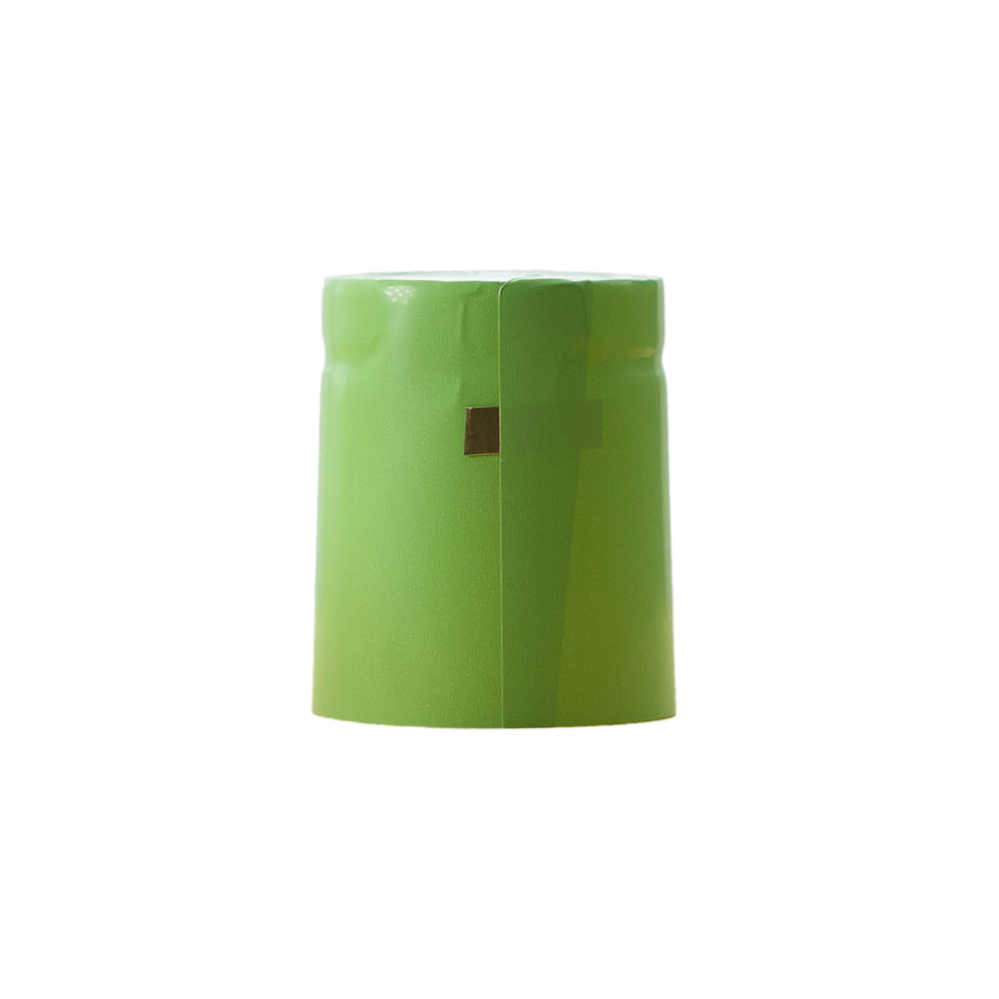 Cápsula de encolhimento 32x41, plástico PVC, verde claro Cápsula de encolhimento 32x41, plástico PVC, verde claro