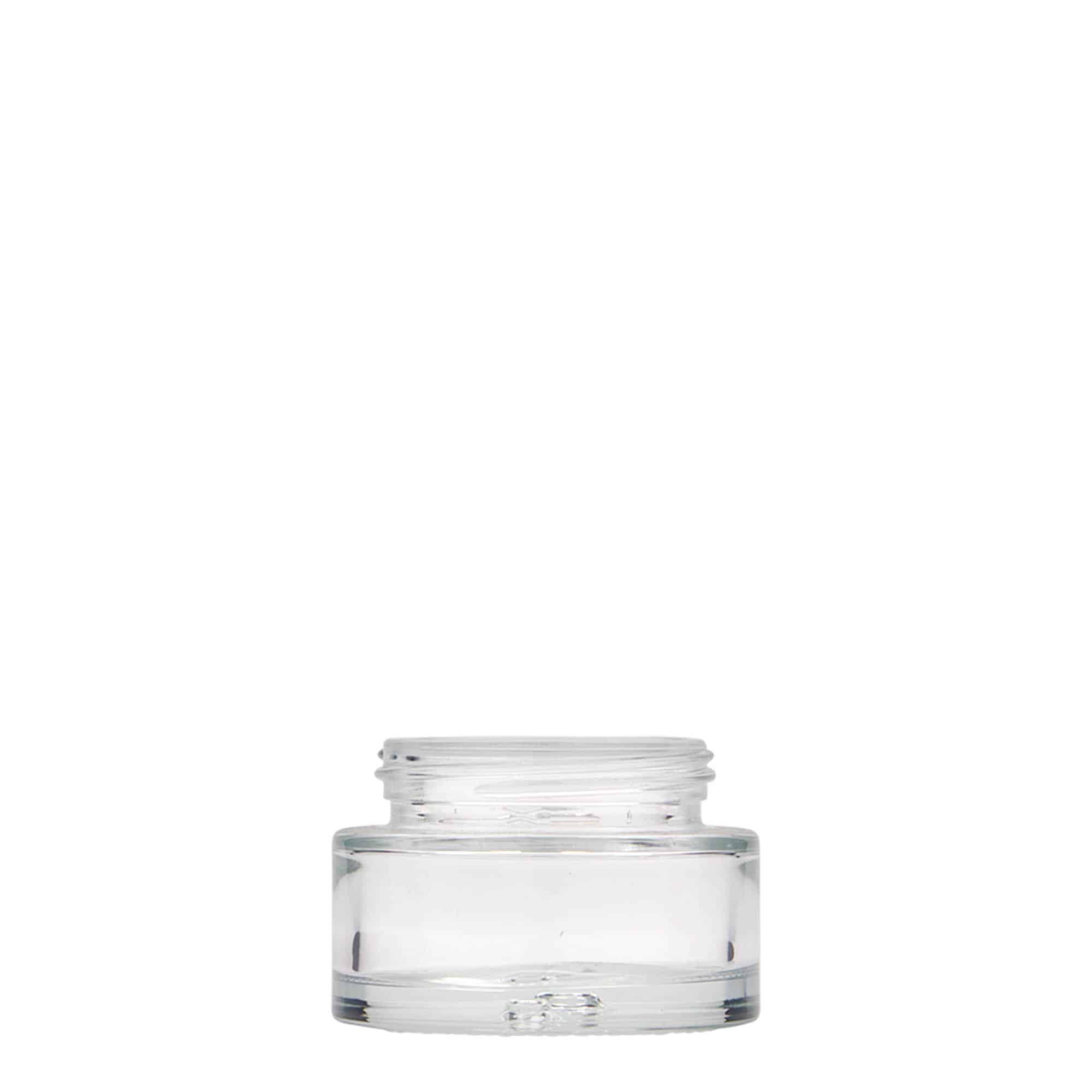 30 ml Pote 'Clear Edition', vidro, boca: Tampa de rosca 30 ml Pote 'Clear Edition', vidro, boca: Tampa de rosca