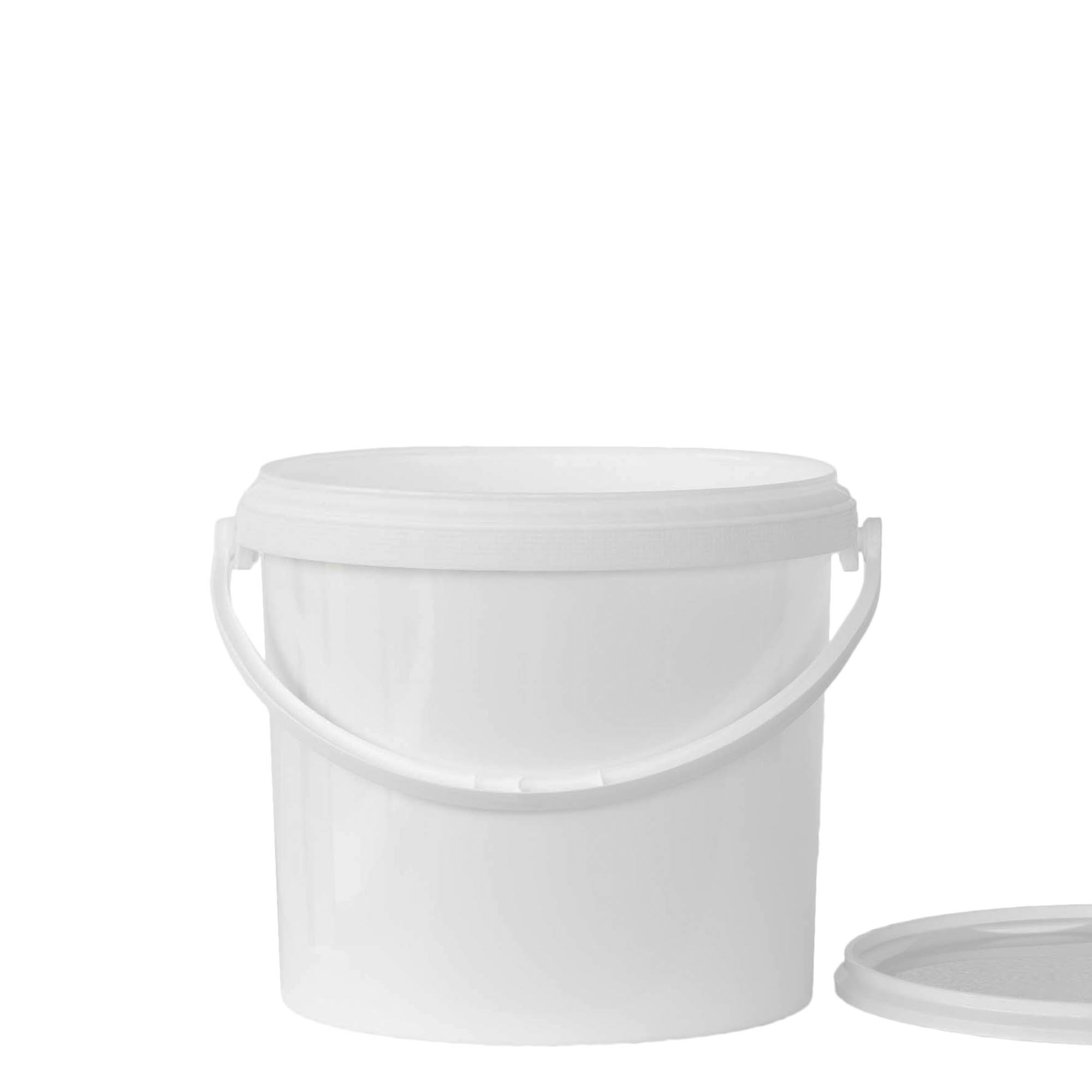 Balde de 5 l, plástico PP, branco