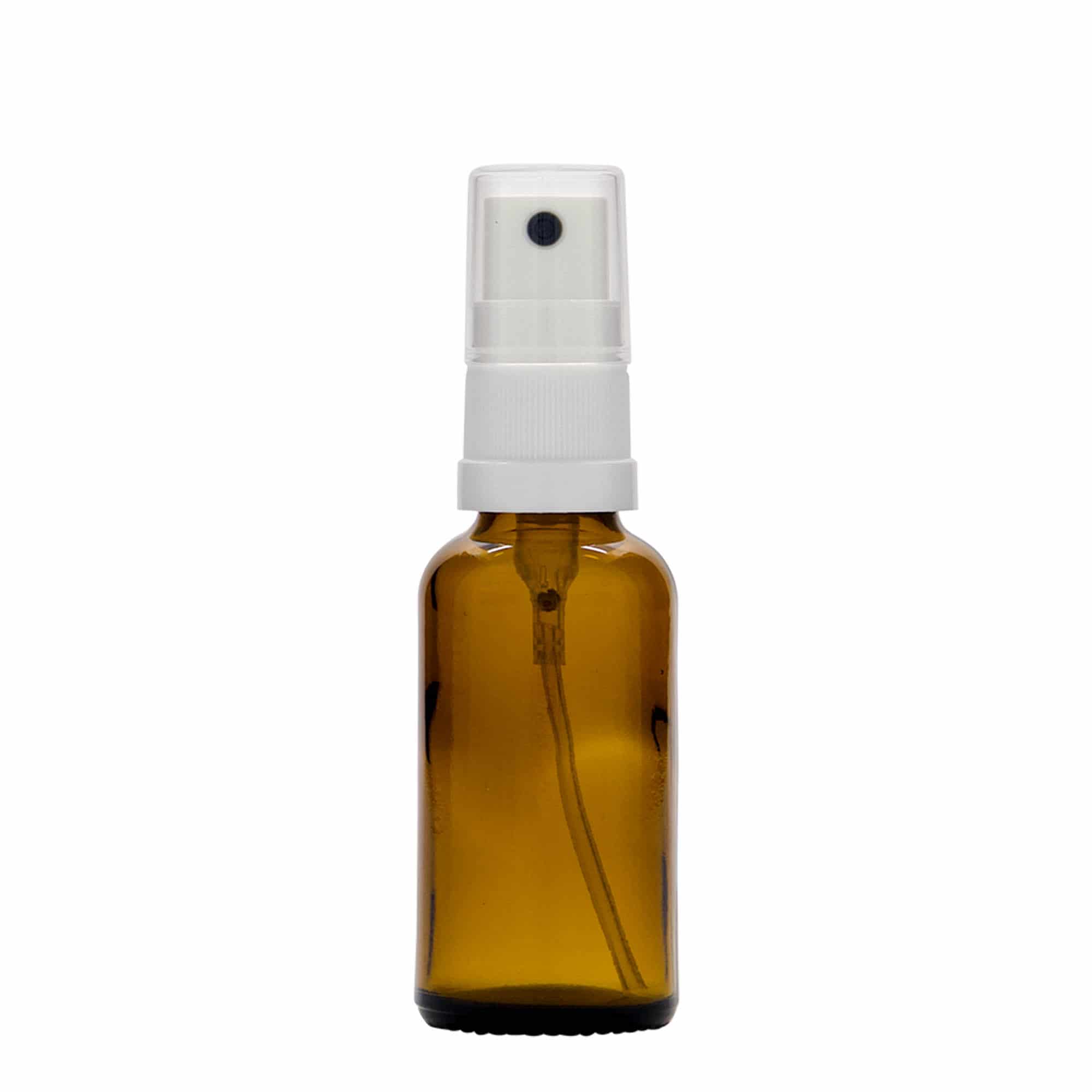 30 ml Frasco de pulverização farmacêutico, vidro, castanho, boca: DIN 18 30 ml Frasco de pulverização farmacêutico, vidro, castanho, boca: DIN 18