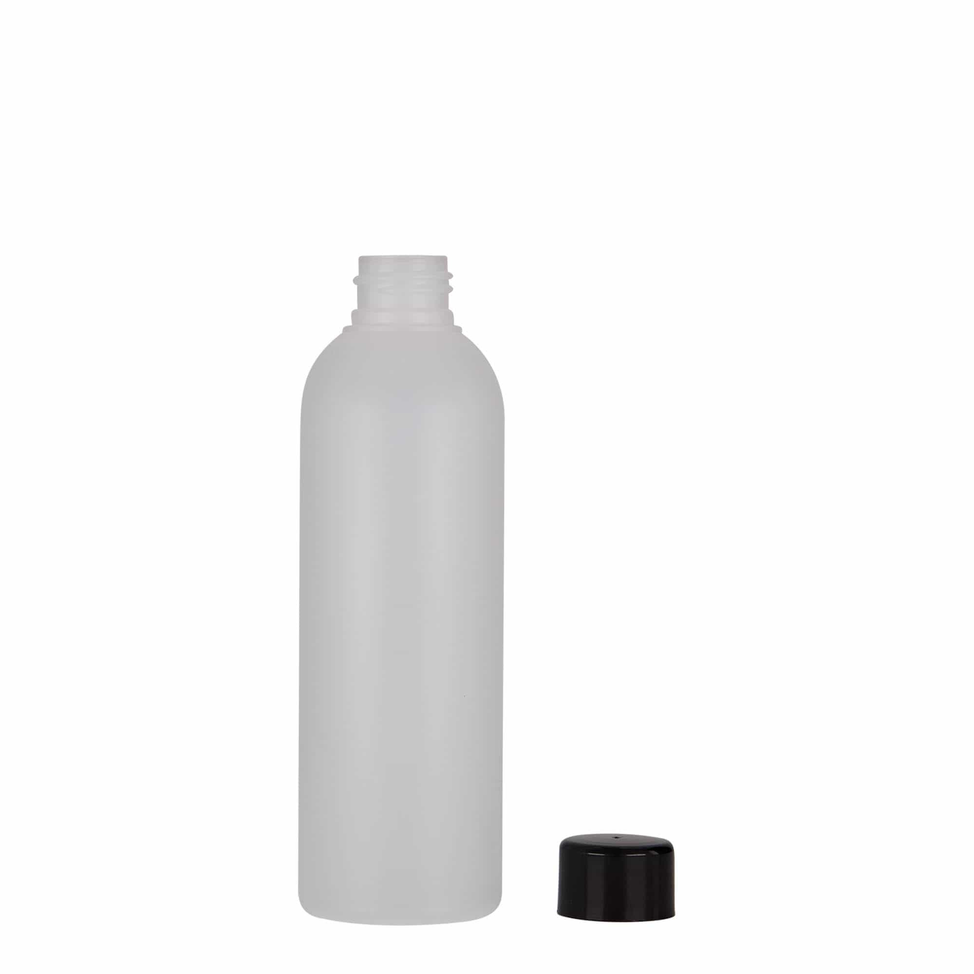 Frasco de plástico de 200 ml 'Tuffy', HDPE, natural, boca: 24/410