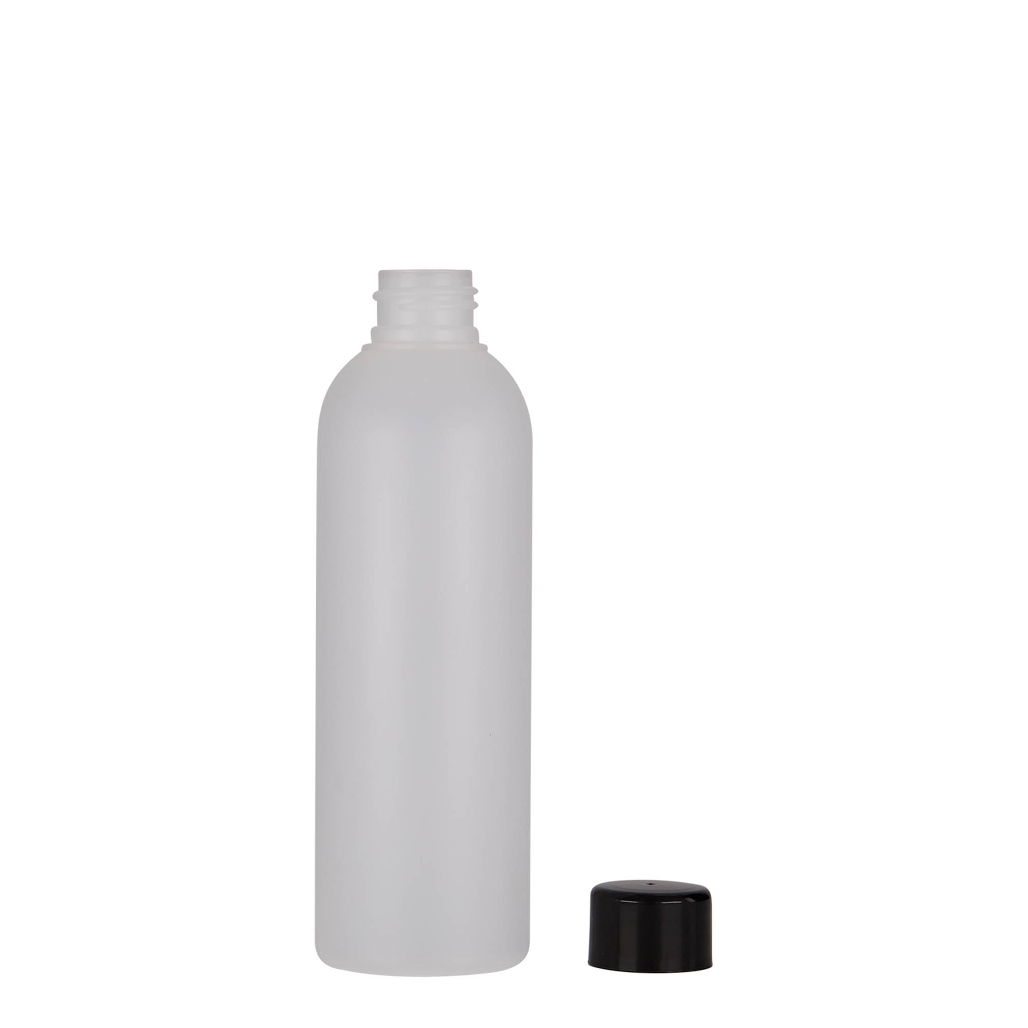 Frasco de plástico de 200 ml 'Tuffy', HDPE, natural, boca: 24/410 Frasco de plástico de 200 ml 'Tuffy', HDPE, natural, boca: 24/410