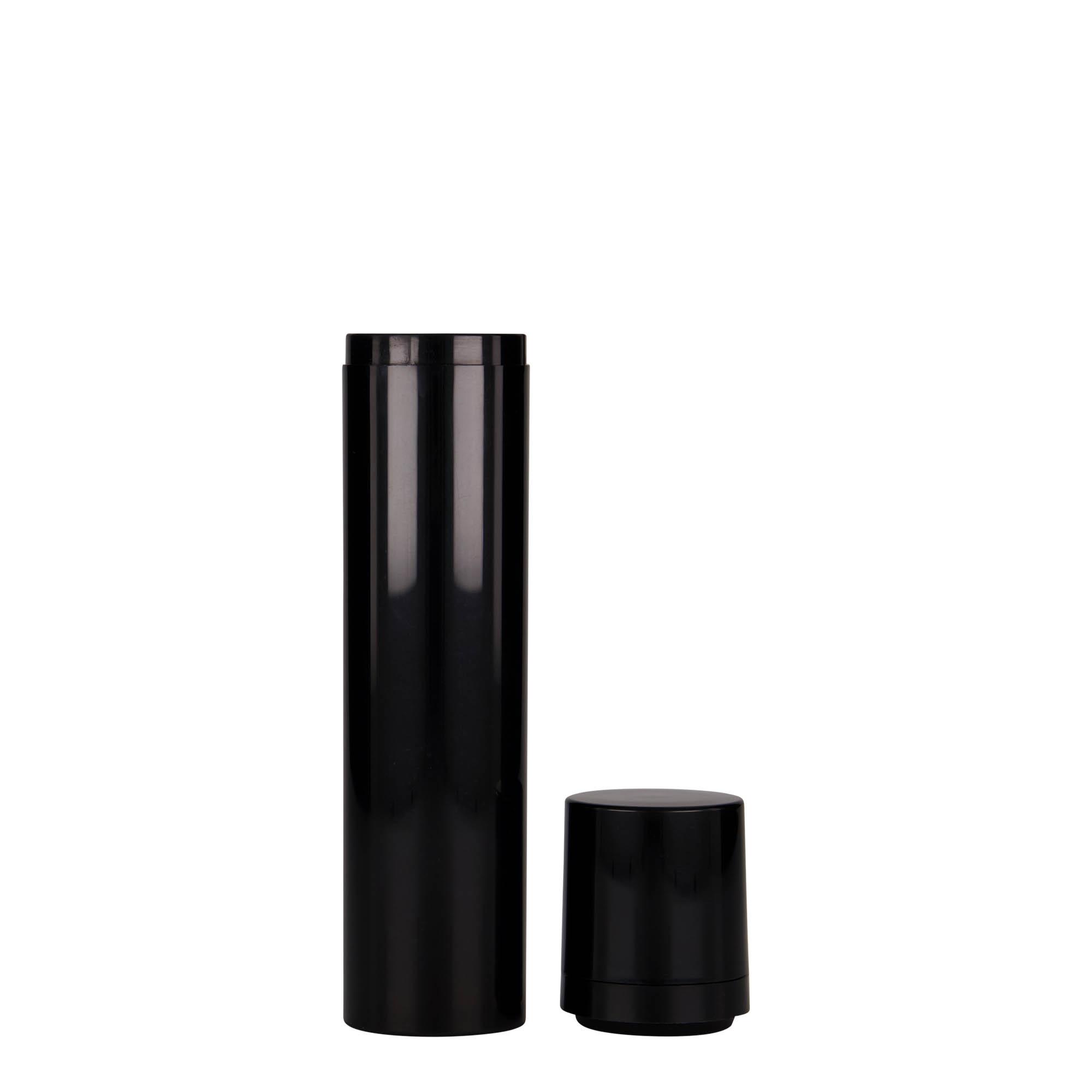 Doseador Airless 100 ml 'Mezzo', plástico PP, preto