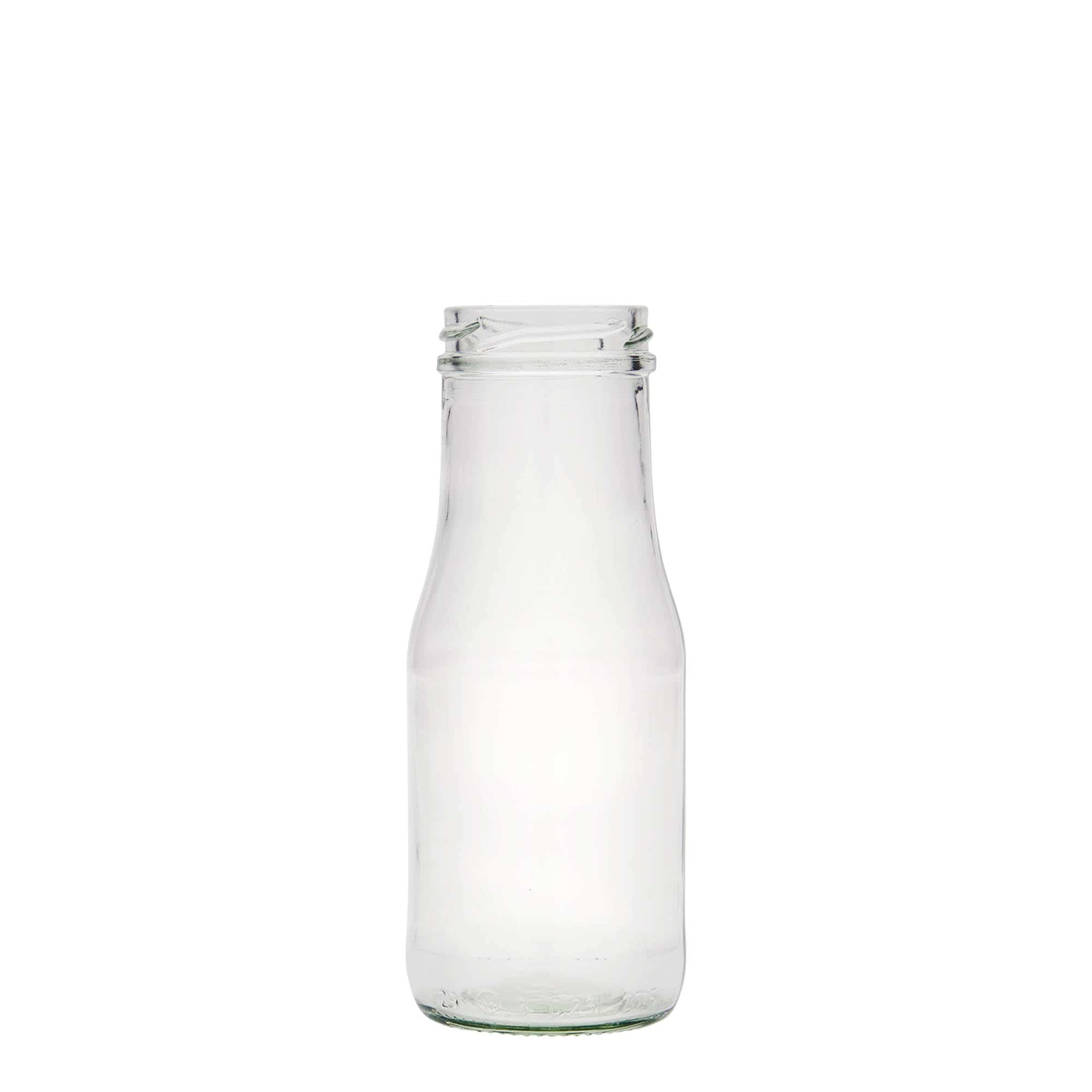 250 ml Garrafa de vidro Susann, boca: Twist-Off (TO 48) 250 ml Garrafa de vidro Susann, boca: Twist-Off (TO 48)