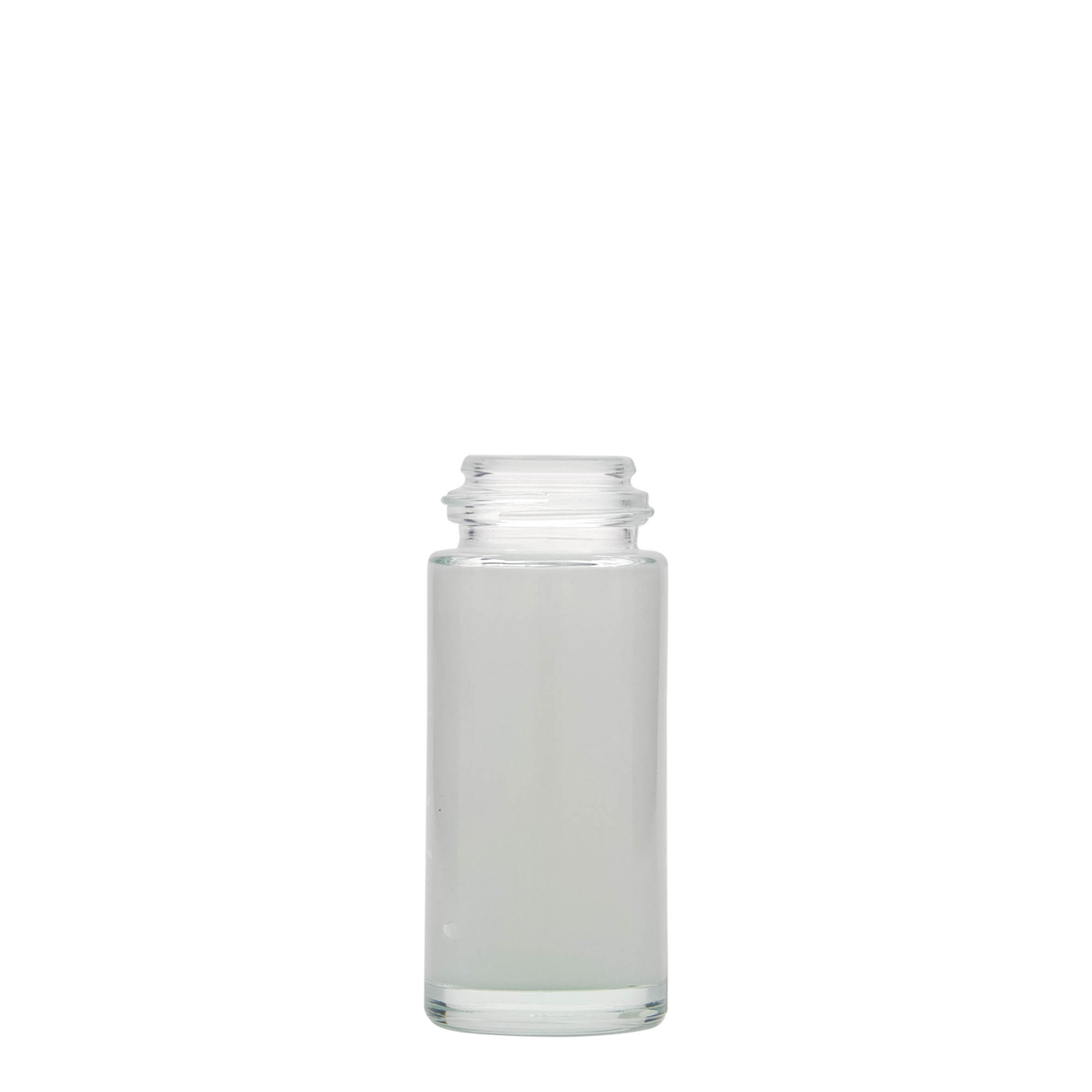 Frasco roll-on de 50 ml, vidro, abertura: tampa de rosca