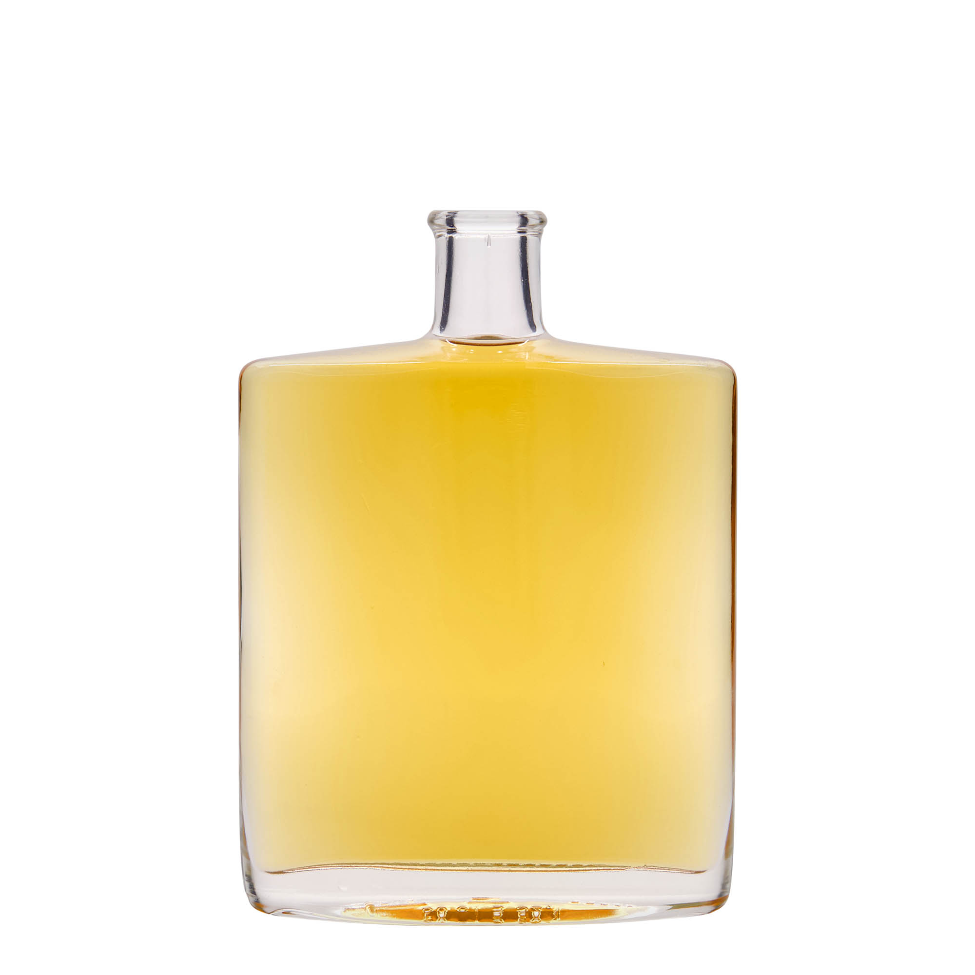 Garrafa de vidro de 500 ml 'Zorbas', oval, boca: cortiça