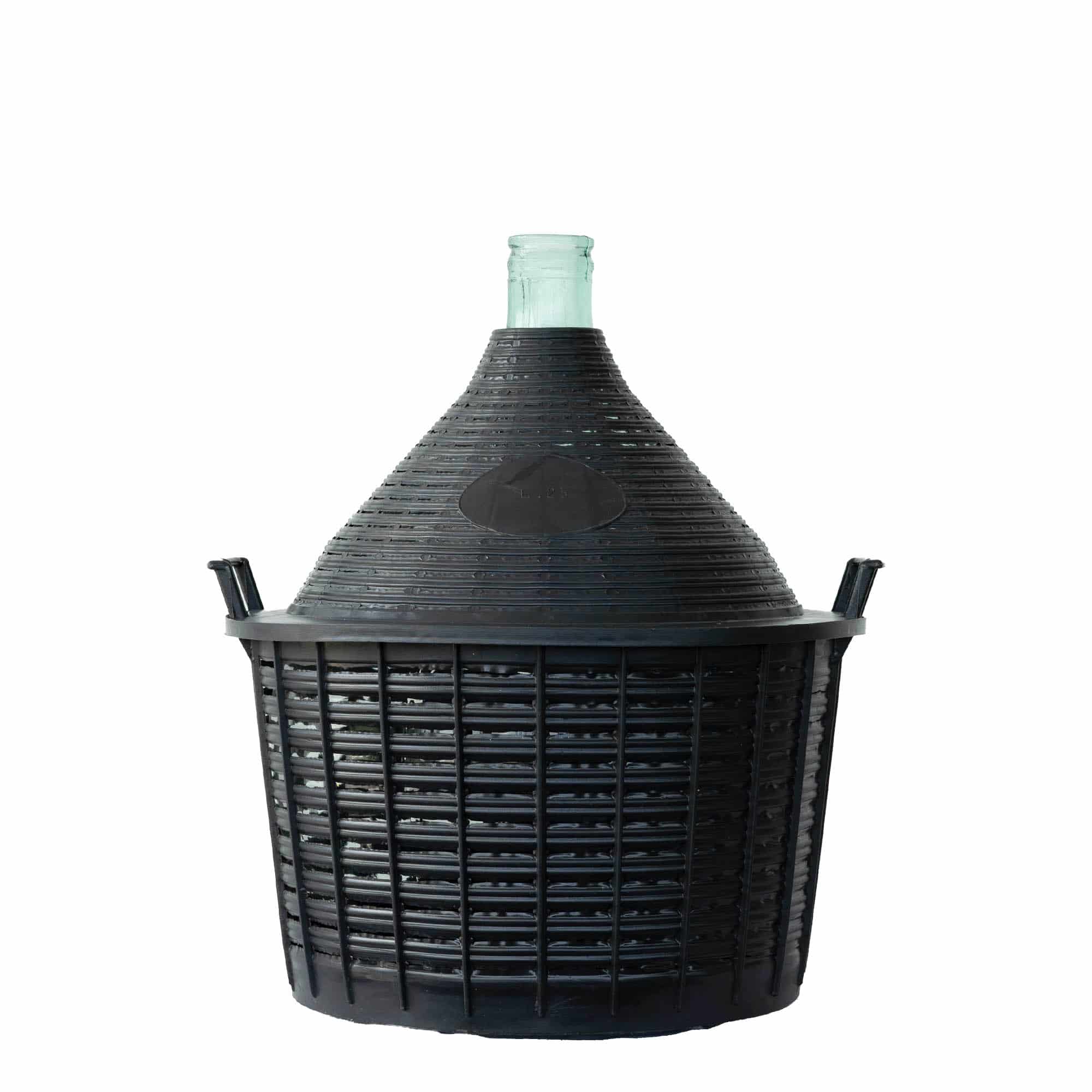 25 l Garrafão pescoço estreito, vidro, boca: Tampa 25 l Garrafão pescoço estreito, vidro, boca: Tampa
