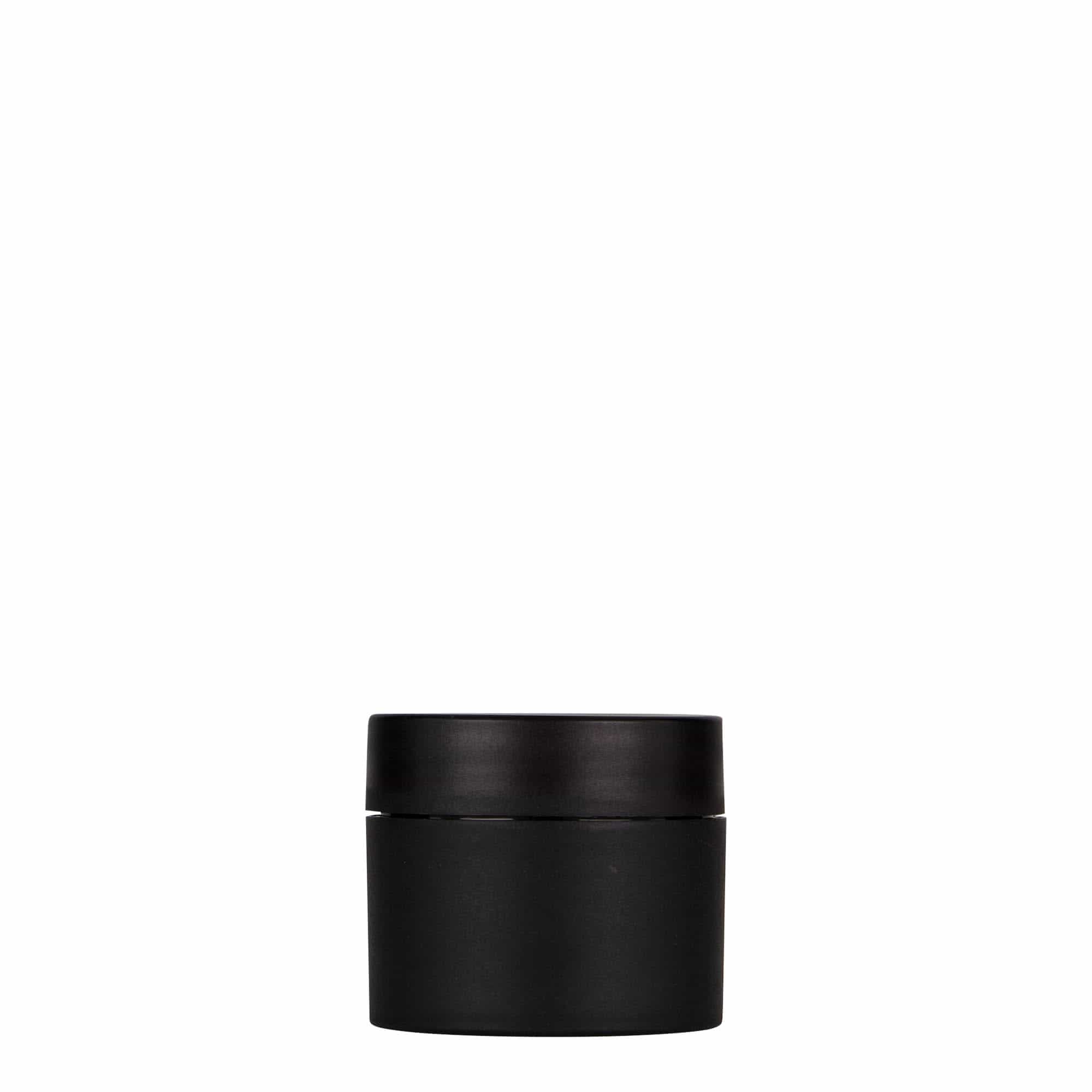 30 ml frasco de plástico 'Antonella', PP, preto, boca: tampa de rosca