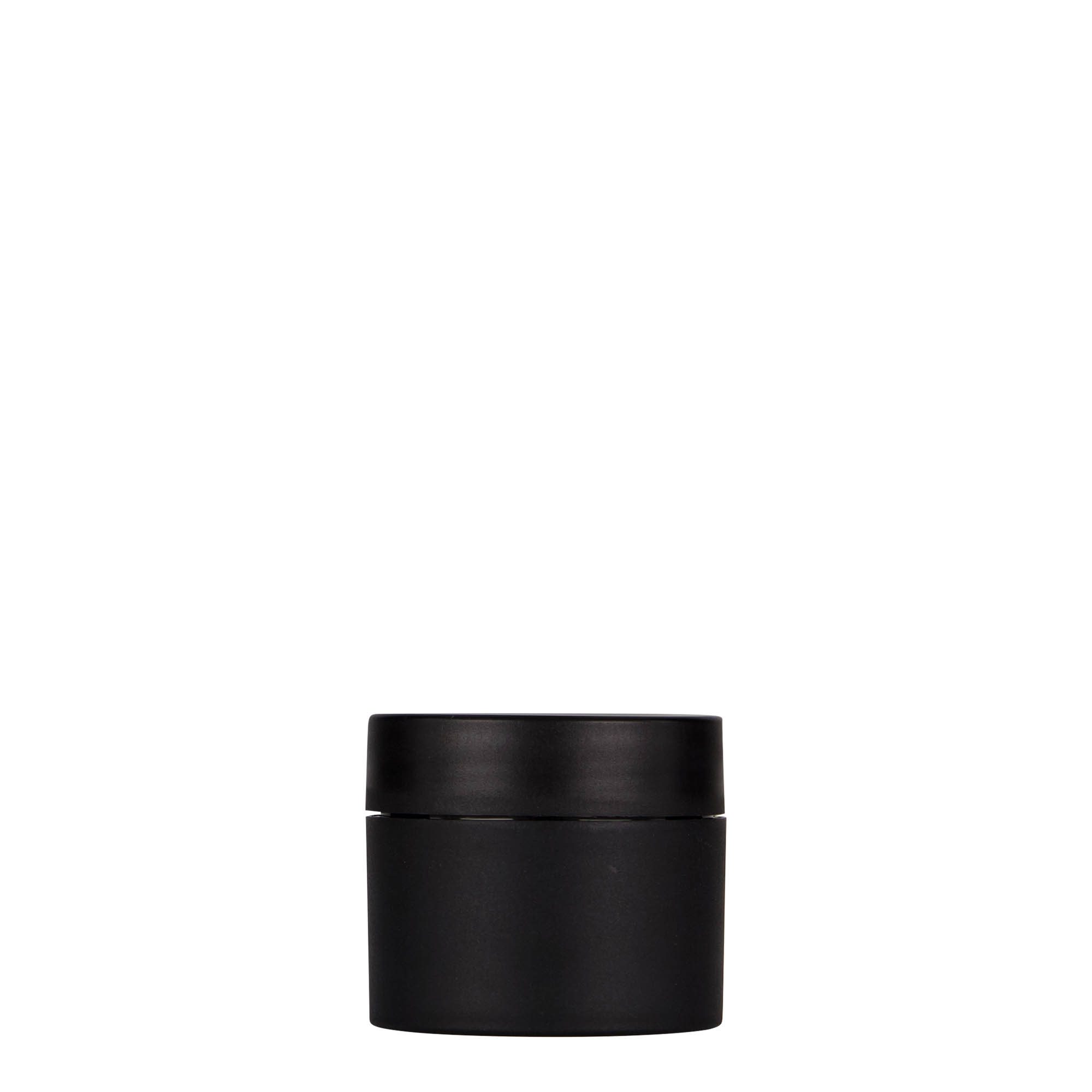 30 ml frasco de plástico 'Antonella', PP, preto, boca: tampa de rosca 30 ml frasco de plástico 'Antonella', PP, preto, boca: tampa de rosca