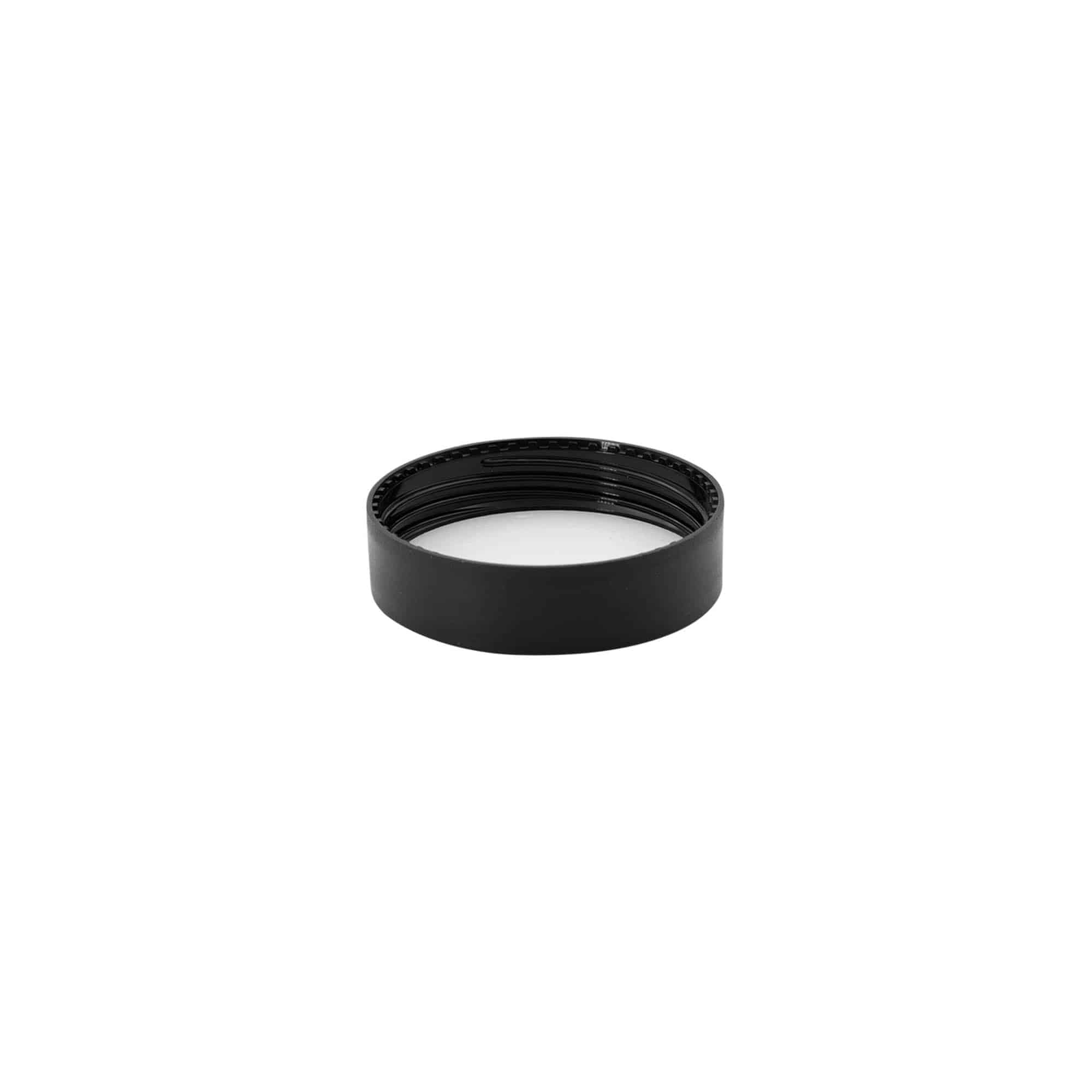 Tampa de rosca para 30 ml 'Antonella', plástico PP, preto