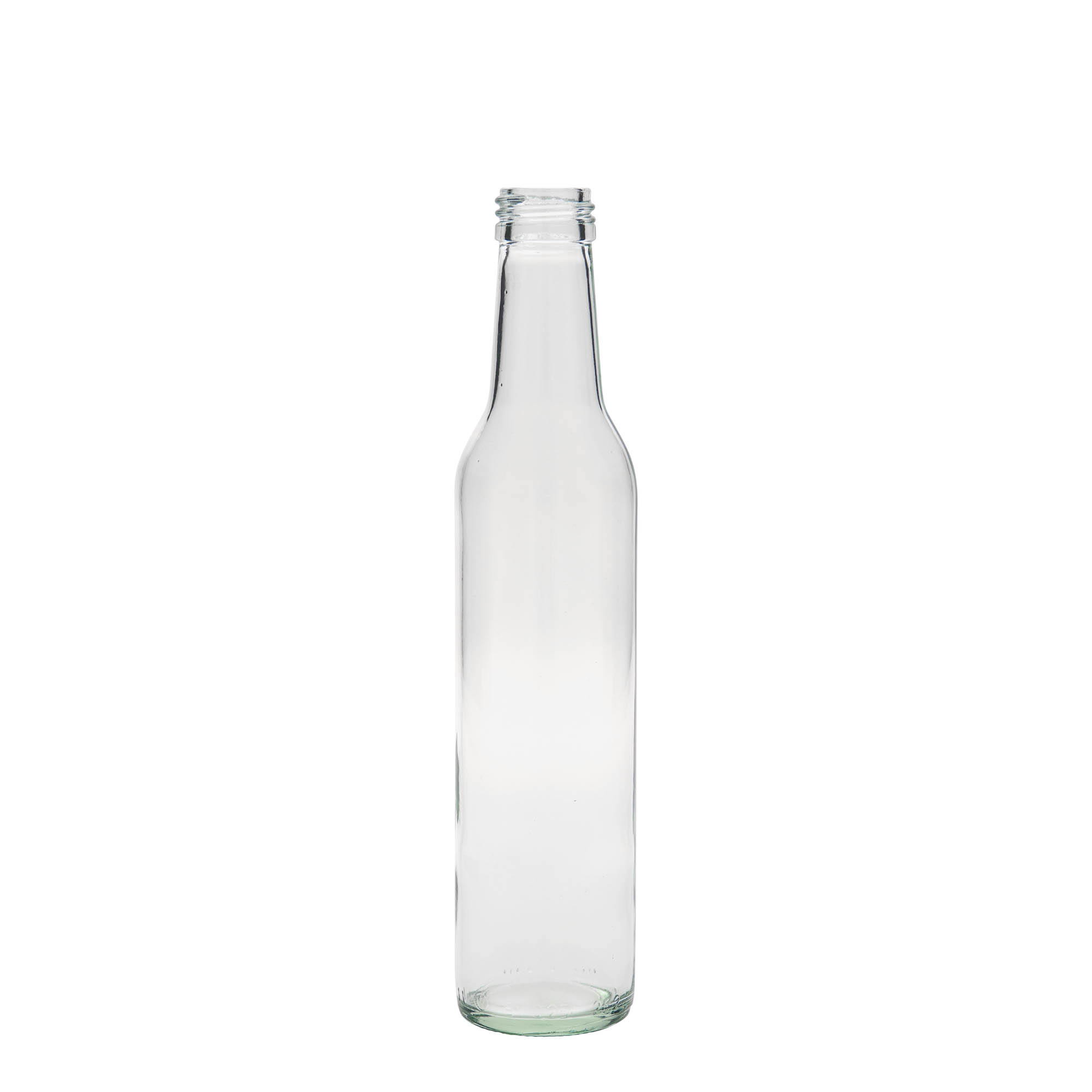 Frasco de vidro de 250 ml 'Cilíndrico', boca: PP 28 Frasco de vidro de 250 ml 'Cilíndrico', boca: PP 28