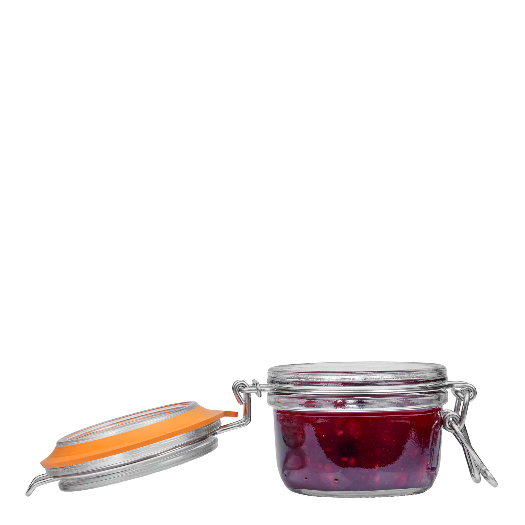 125 ml frasco com tampa de arame 'Le Parfait Super Terrine', abertura: fecho de arame 125 ml frasco com tampa de arame 'Le Parfait Super Terrine', abertura: fecho de arame