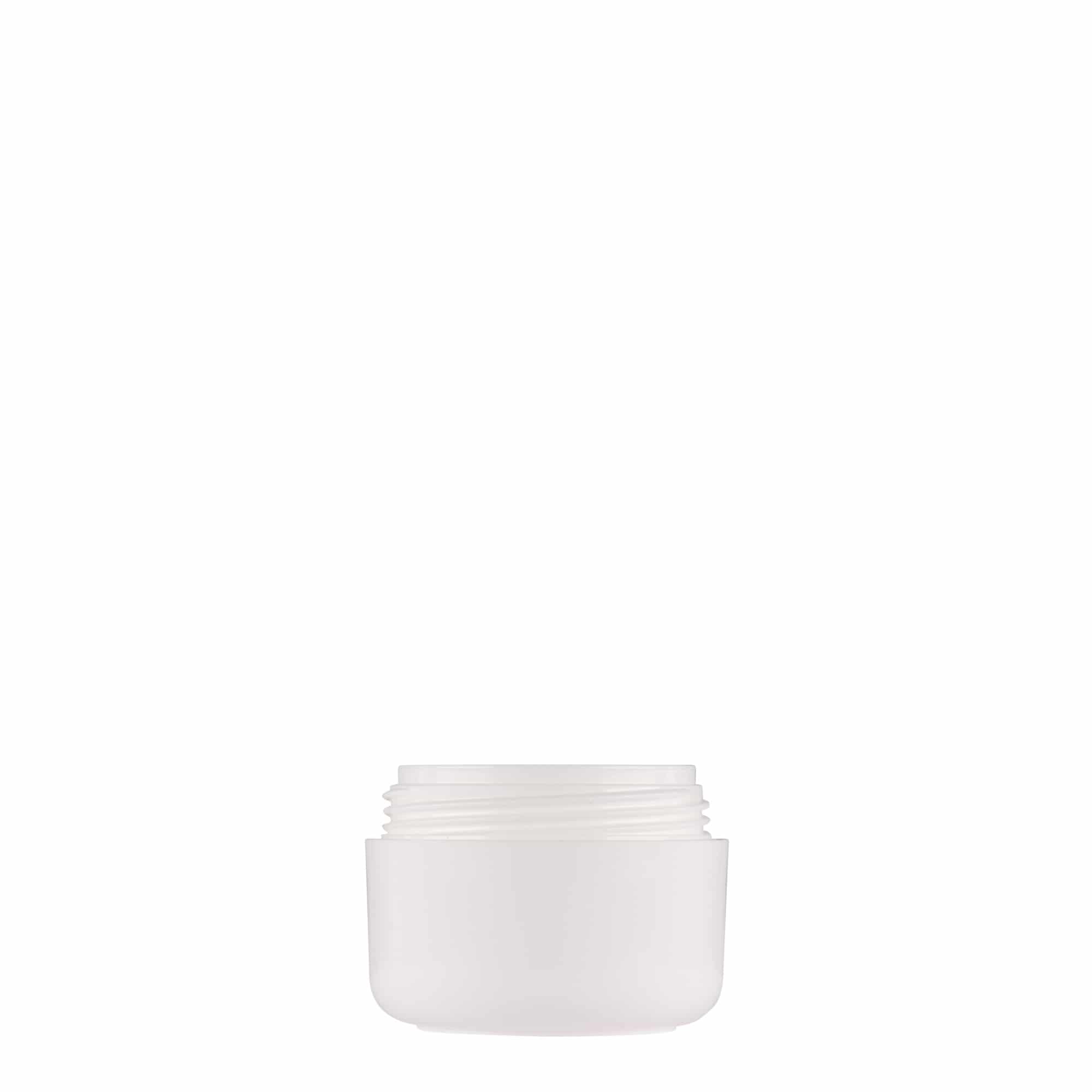 15 ml frasco de plástico 'Bianca', PP, branco, boca: tampa de rosca