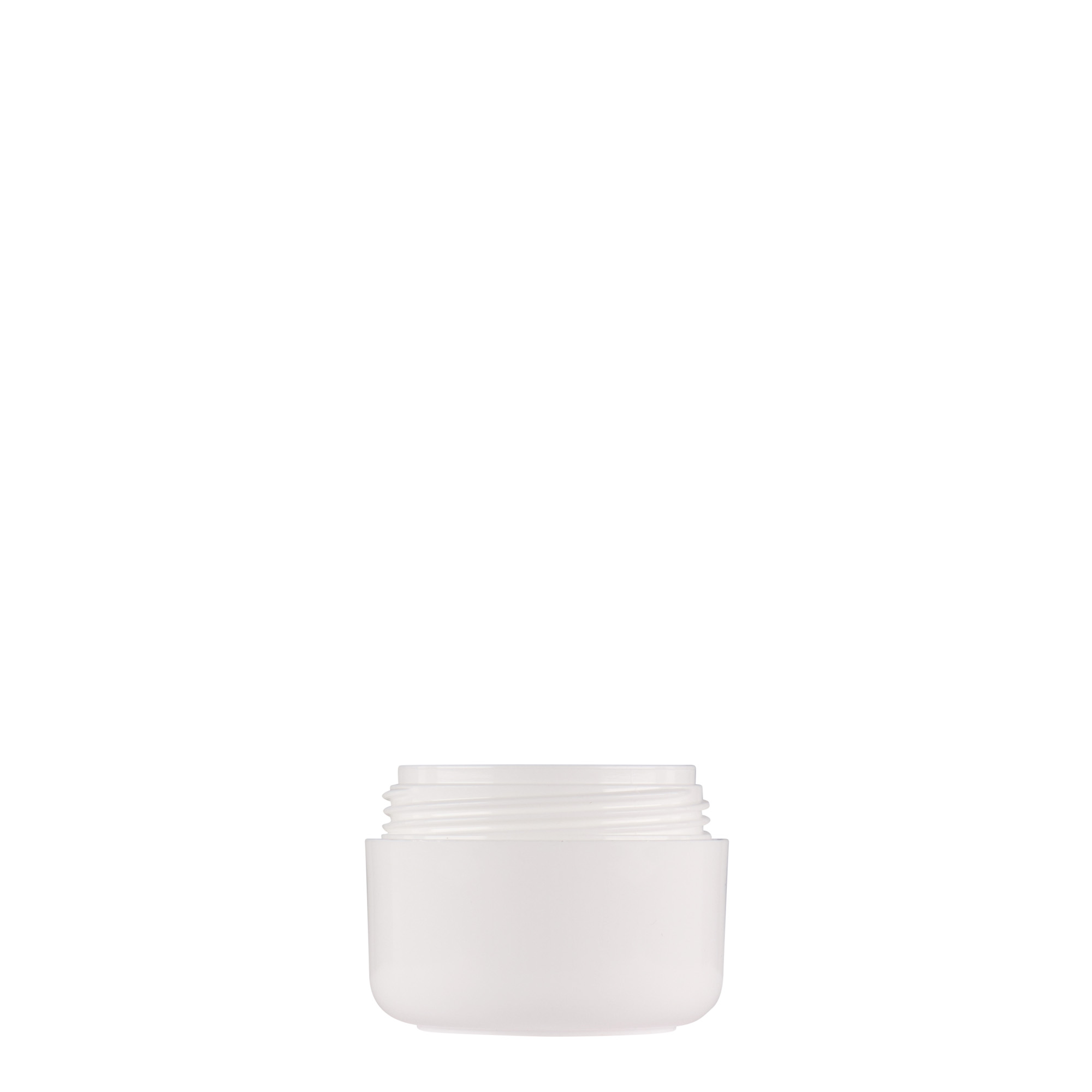 15 ml frasco de plástico 'Bianca', PP, branco, boca: tampa de rosca