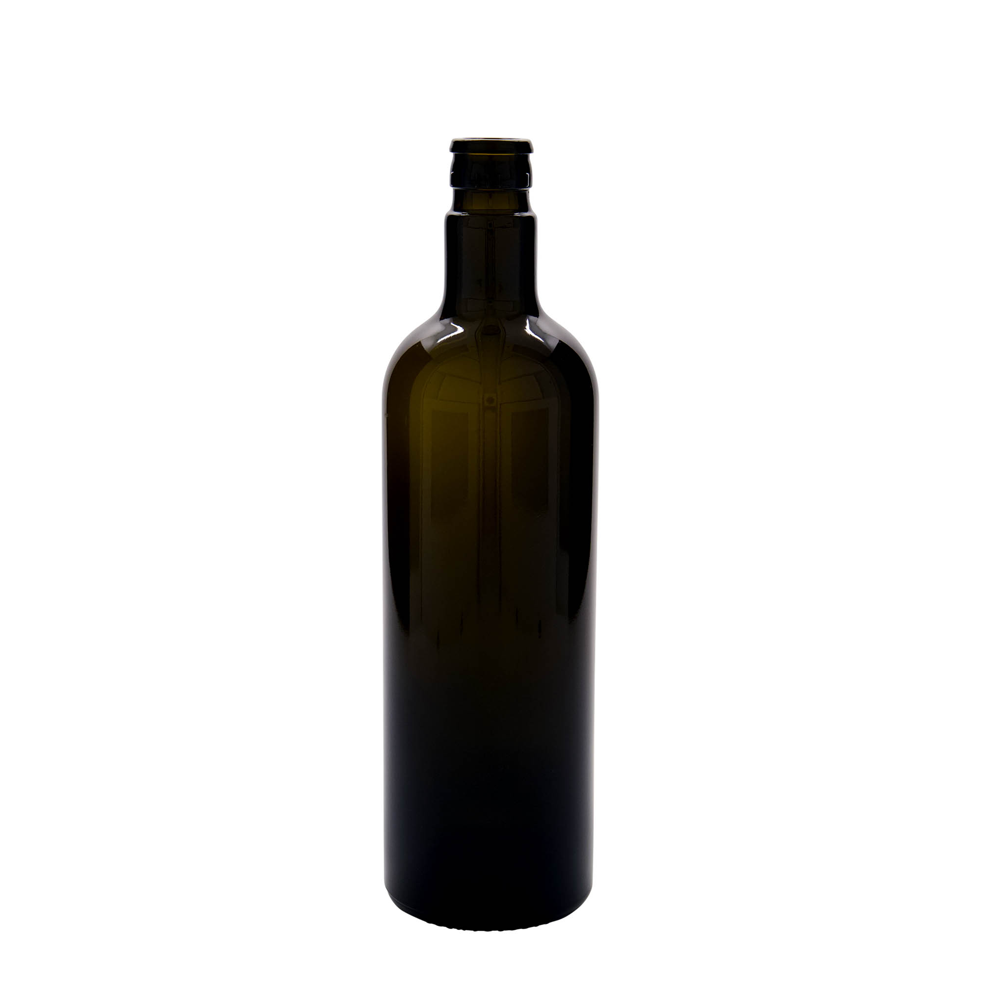 Frasco de vinagre/azeite 'Willy New' 750 ml, vidro, verde antigo, bocal: DOP