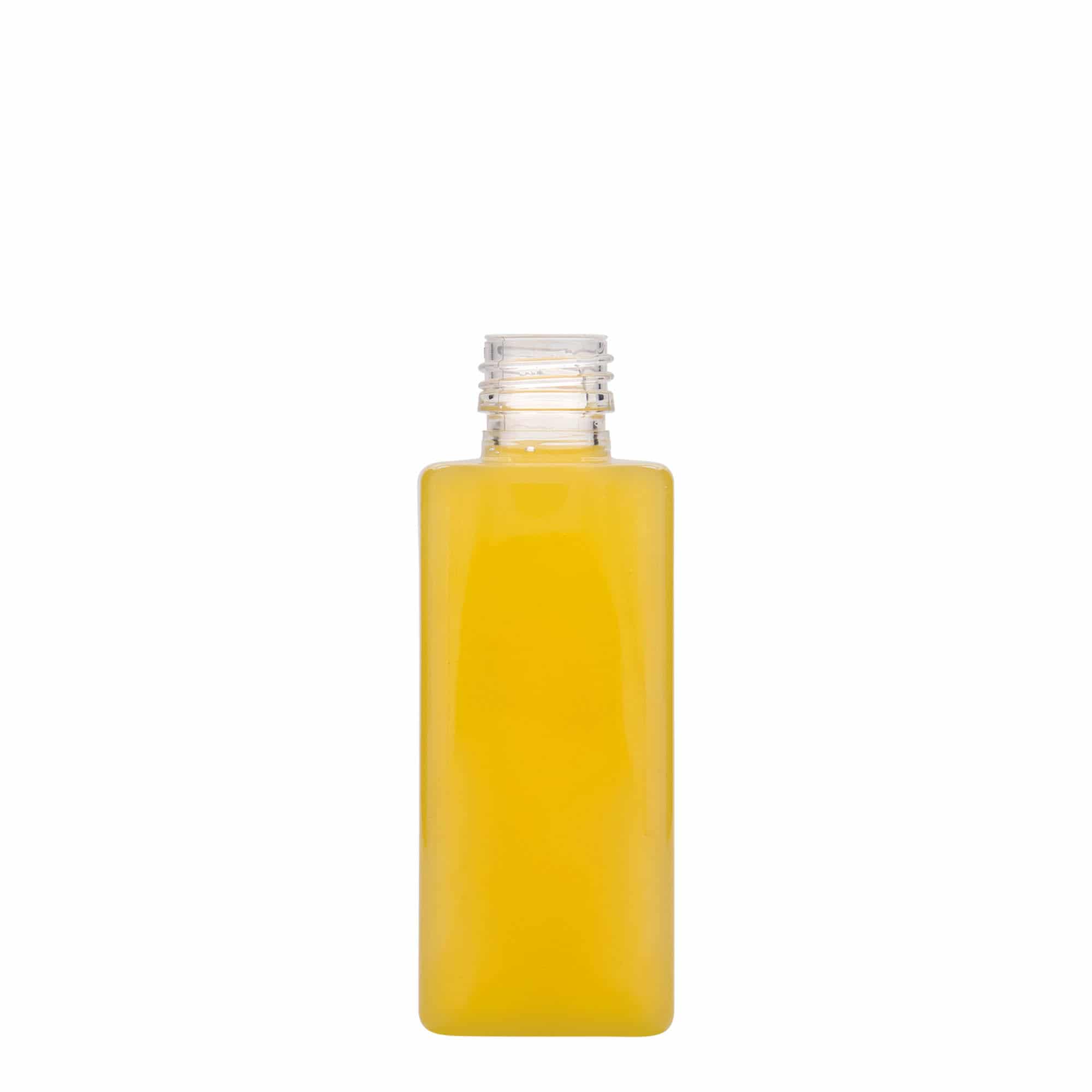 250 ml Garrafa PET 'Karl',quadrada, plástico, boca: PP 28