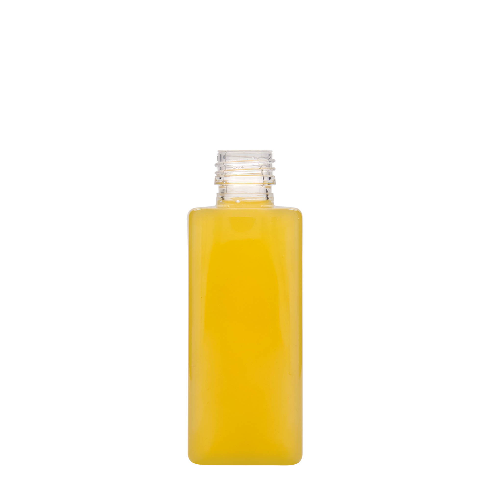 Garrafa PET de 250 ml 'Karl', quadrada, plástico, boca: PP 28 Garrafa PET de 250 ml 'Karl', quadrada, plástico, boca: PP 28