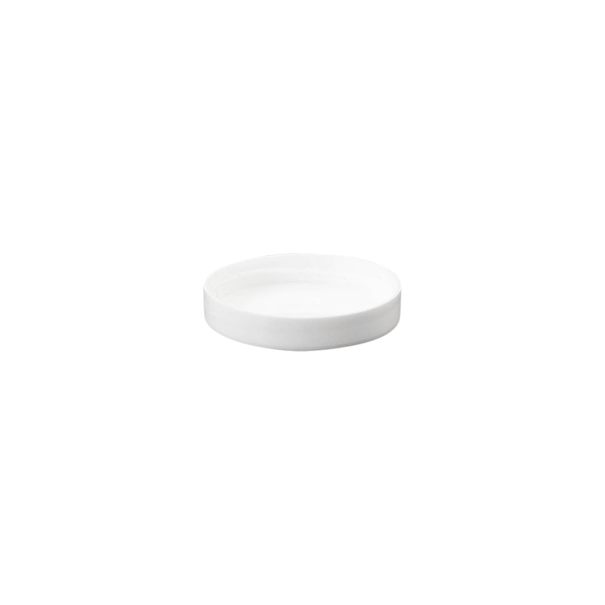 Tampa de rosca 'White Line' 6ml, plástico PP, branco