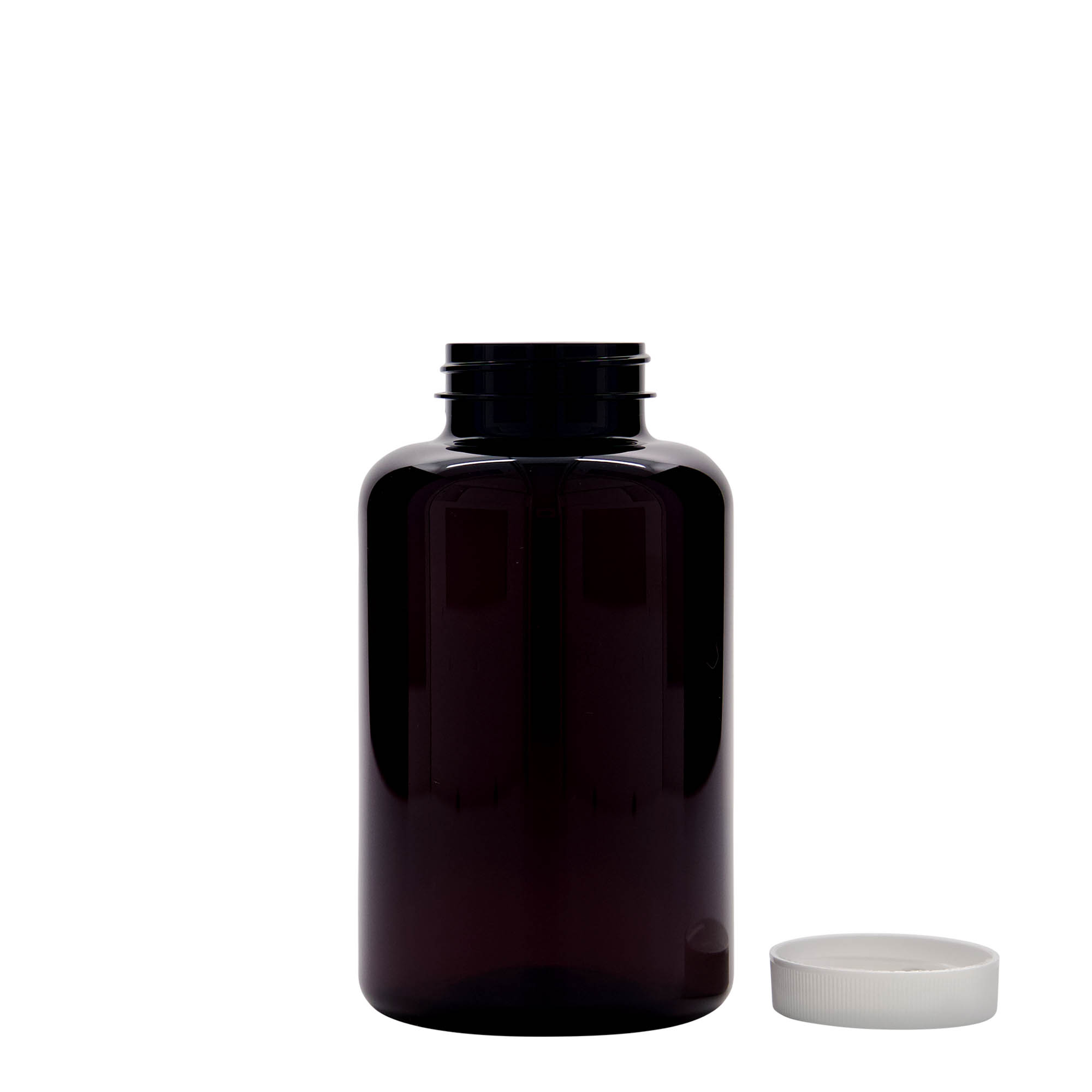 500 ml PET-frasco, plástico, castanho, bocal: 45/400 500 ml PET-frasco, plástico, castanho, bocal: 45/400