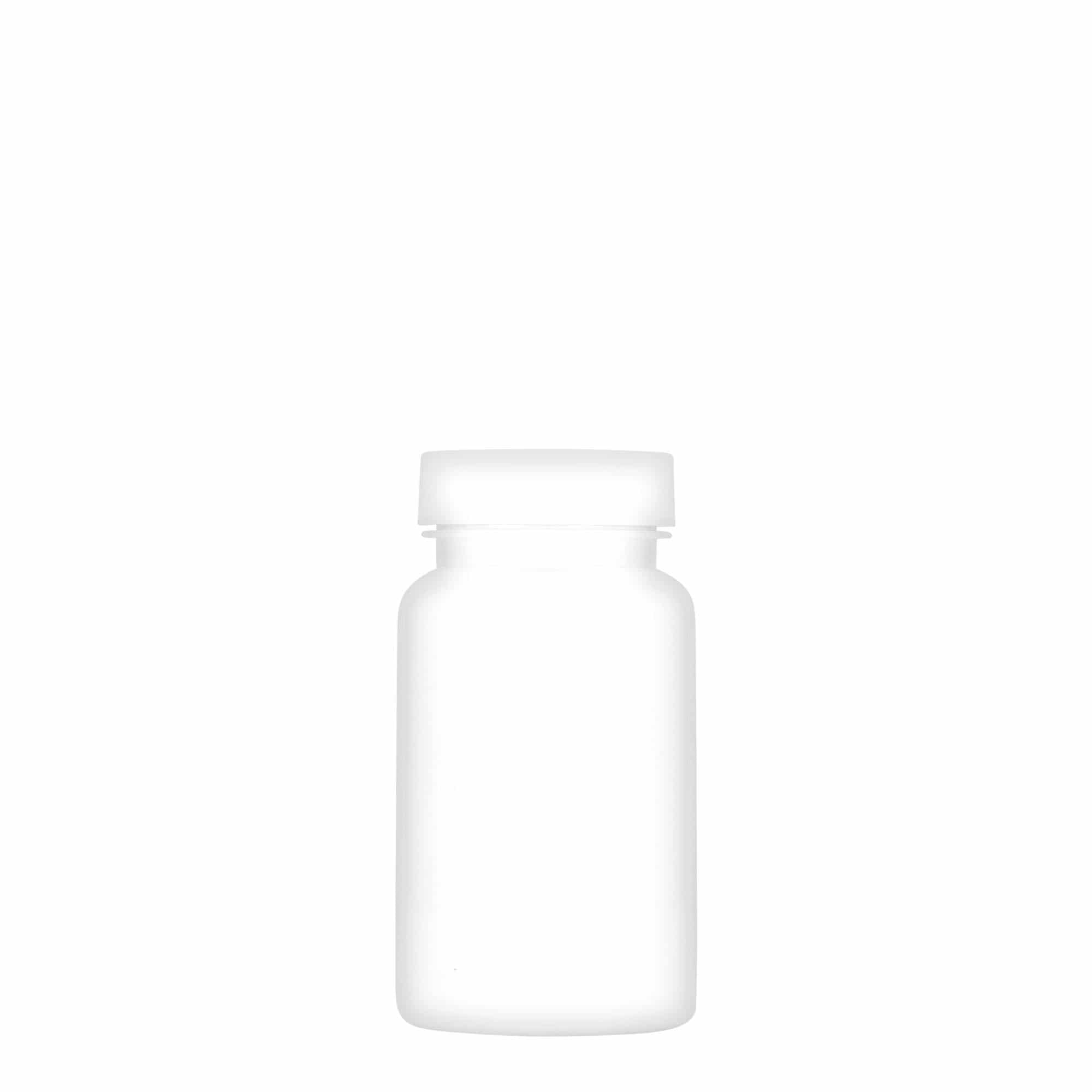 100 ml PET-Packer, plástico, branco, boca: GPI 38/400