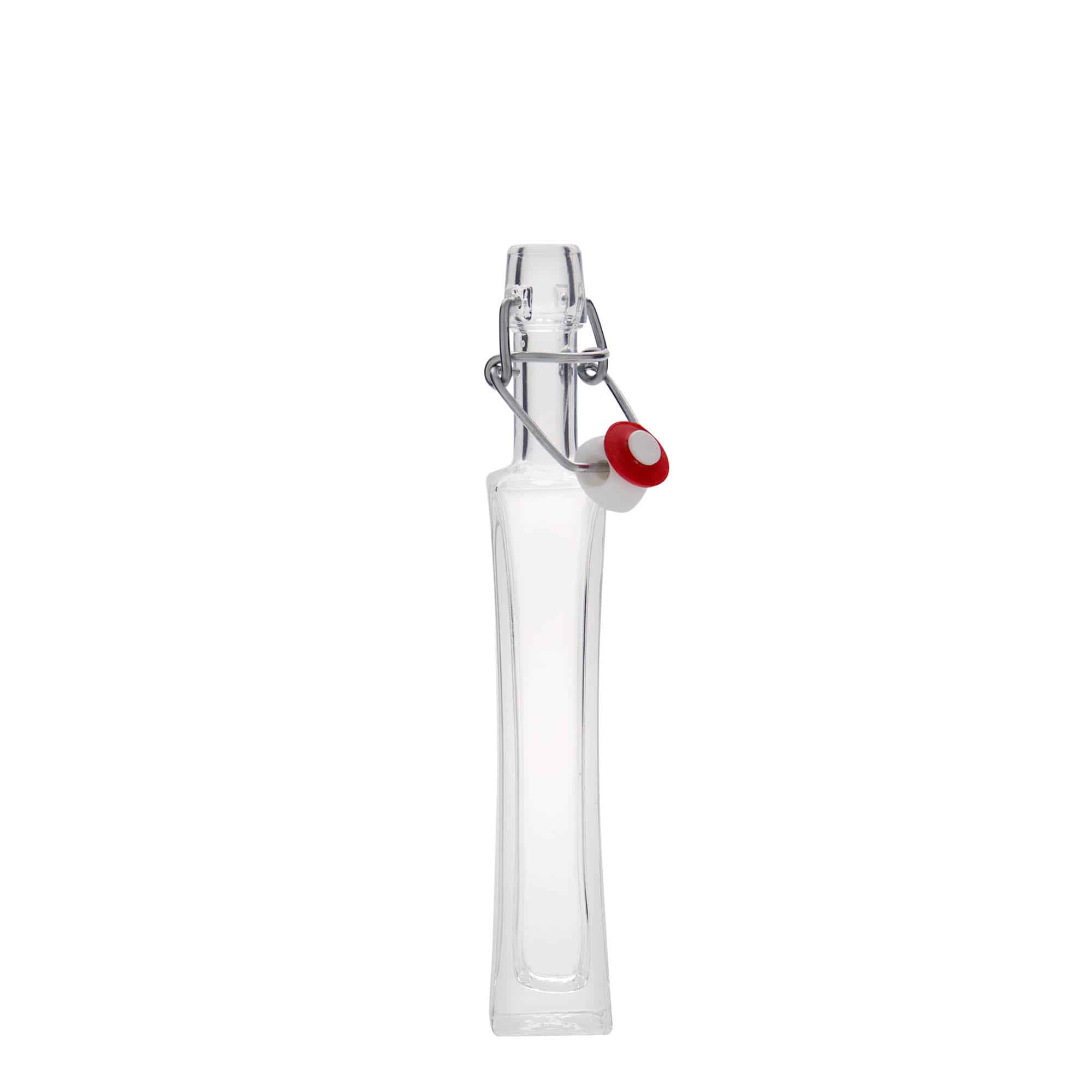 40 ml Garrafa de vidro 'Koko', quadrada, boca: Tampa mecânica 40 ml Garrafa de vidro 'Koko', quadrada, boca: Tampa mecânica