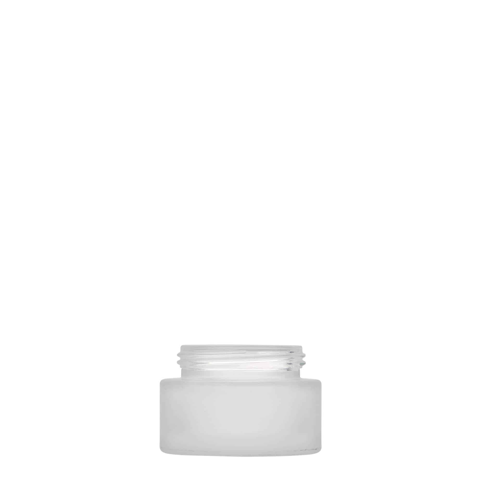 15 ml frasco 'Edição Platina', vidro, fosco, boca: tampa de rosca